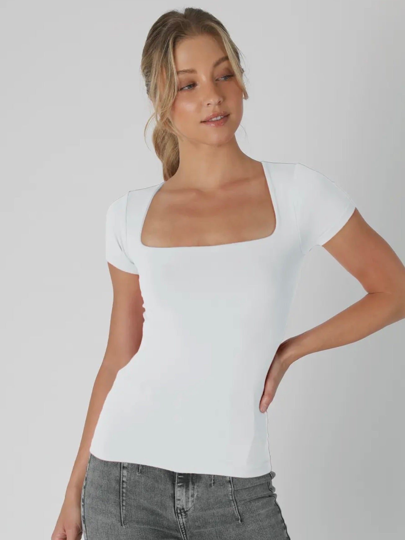 Carrie Square Neck Top