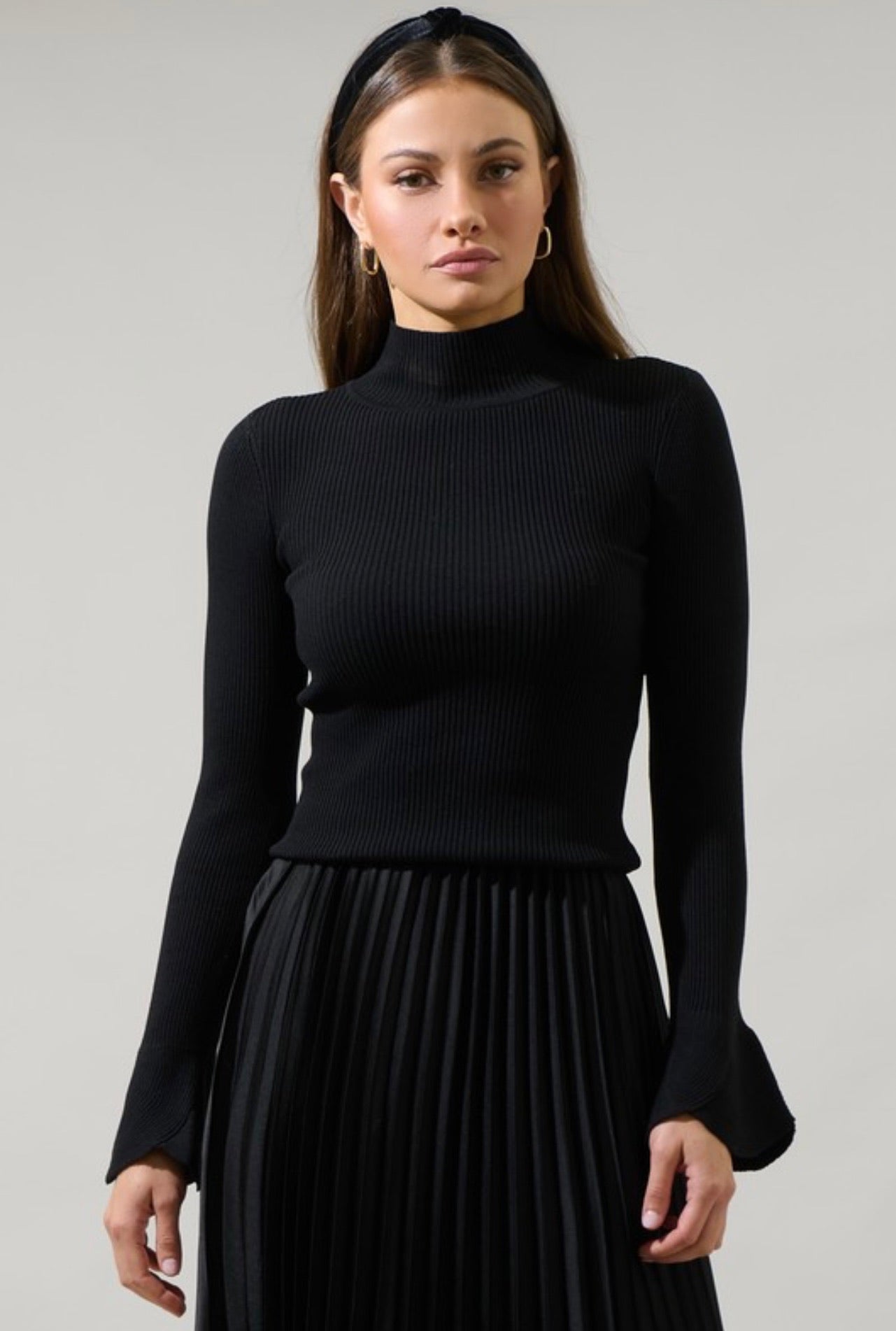 Miranda Mock Neck Sweater
