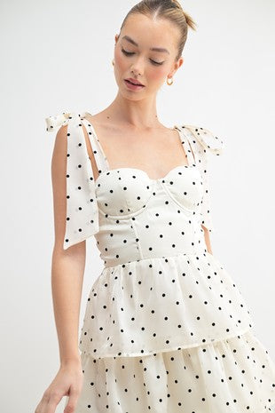 presley midi dress Presley Polka Dot Midi Dress