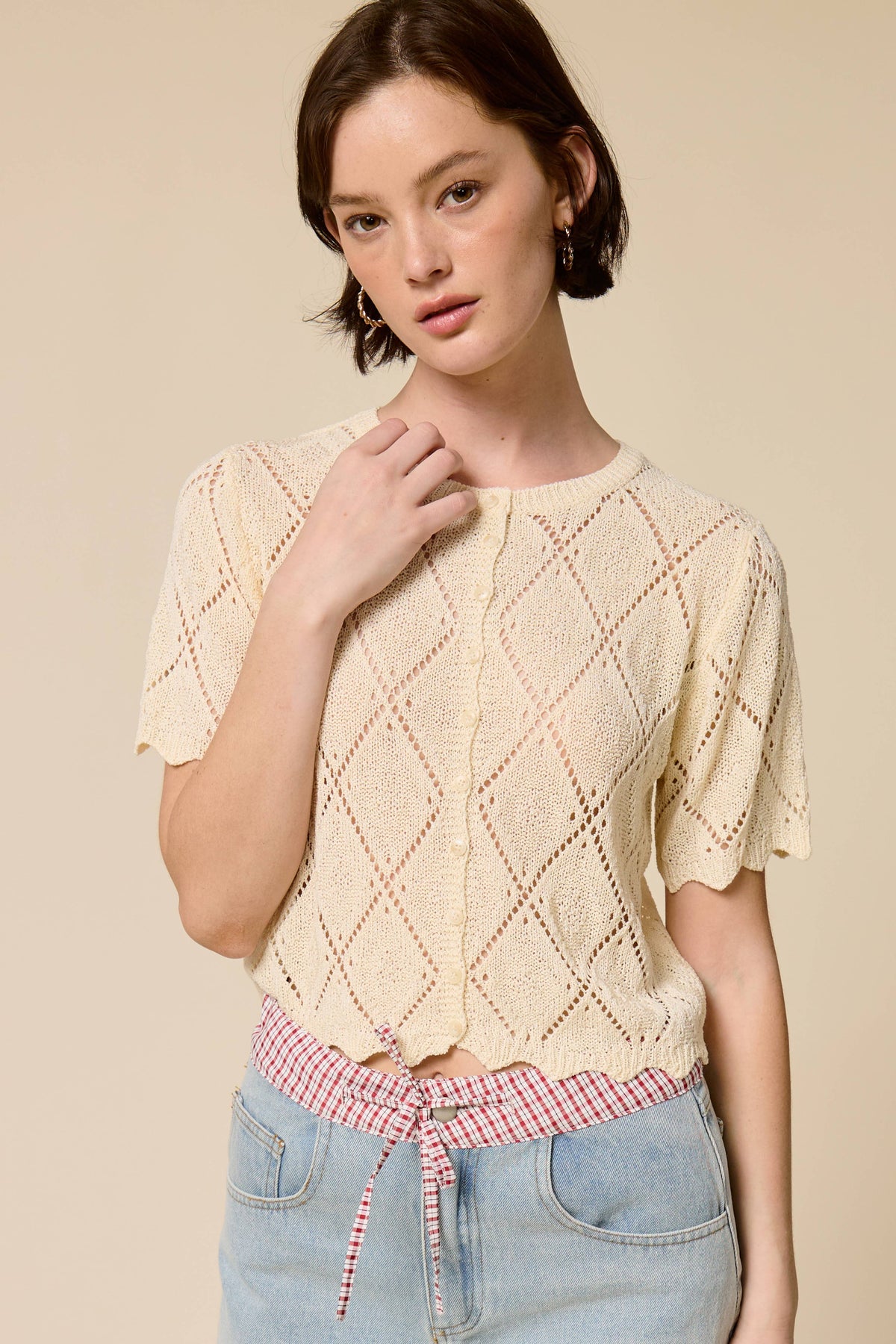 Tracy Short Sleeve Sweater