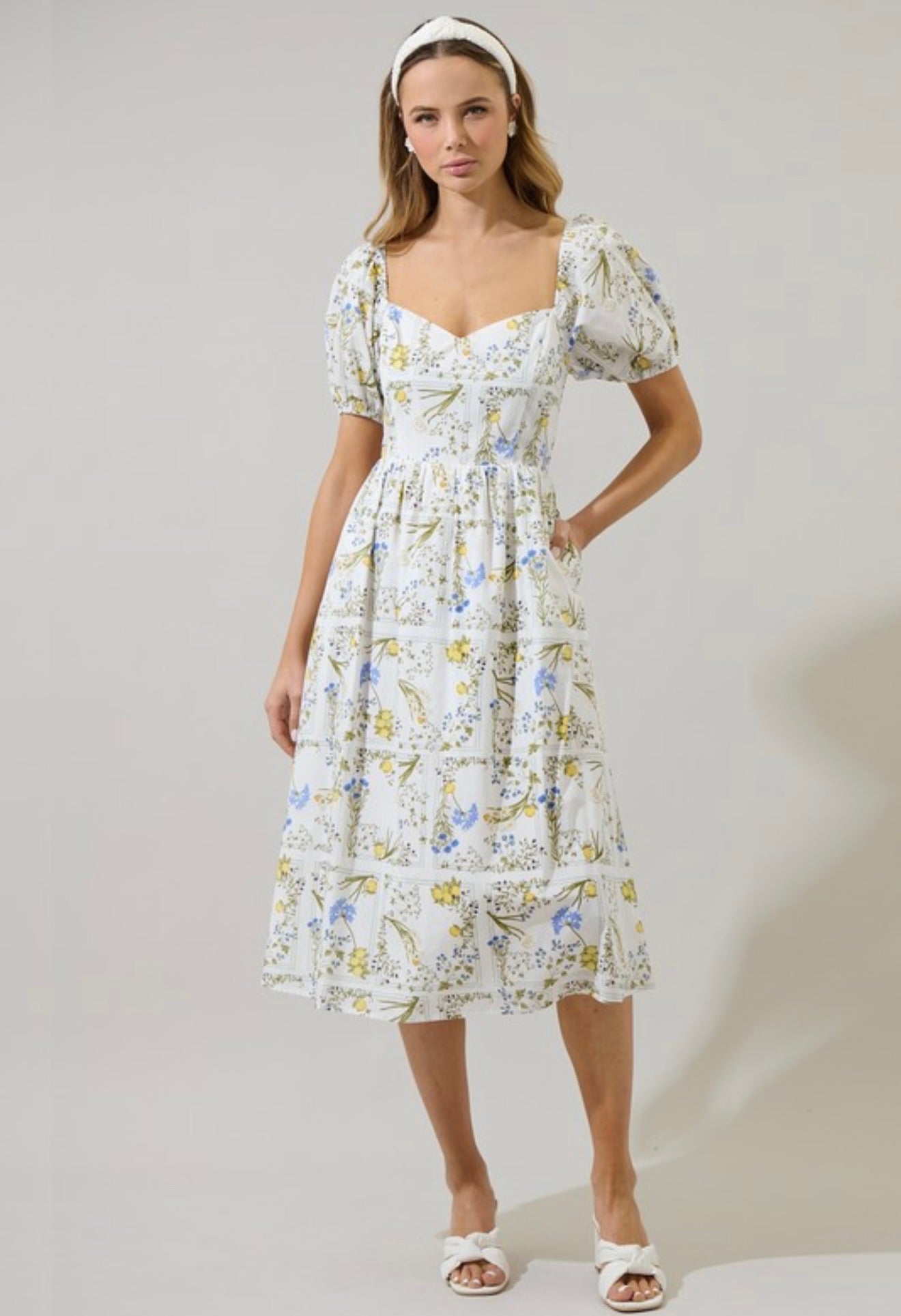 Cecily Floral Midi Dress