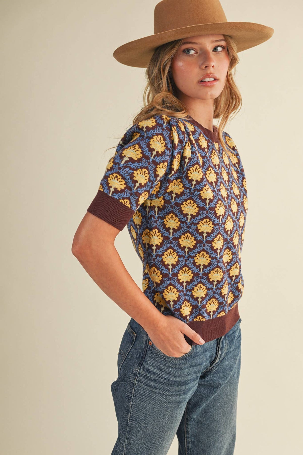 Meredith Short Sleeve Sweater