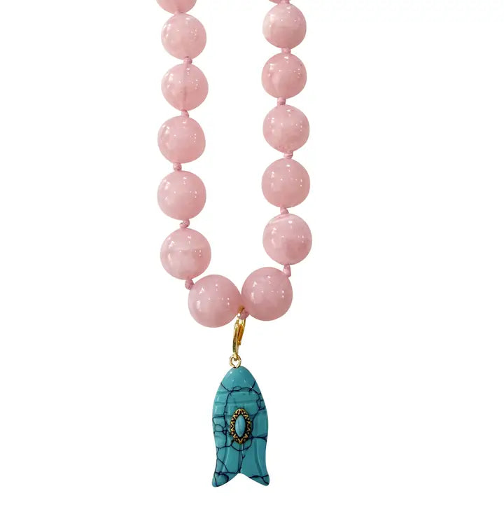 Kiawah Beaded Fish Necklace