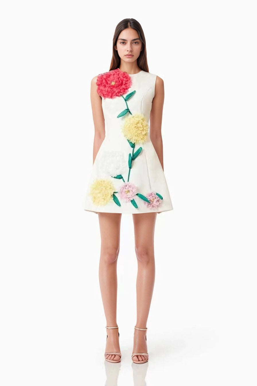 knee length dresses for ladies Valeria Mini Dress in Light Pink – Poppy and Pink main image 1
