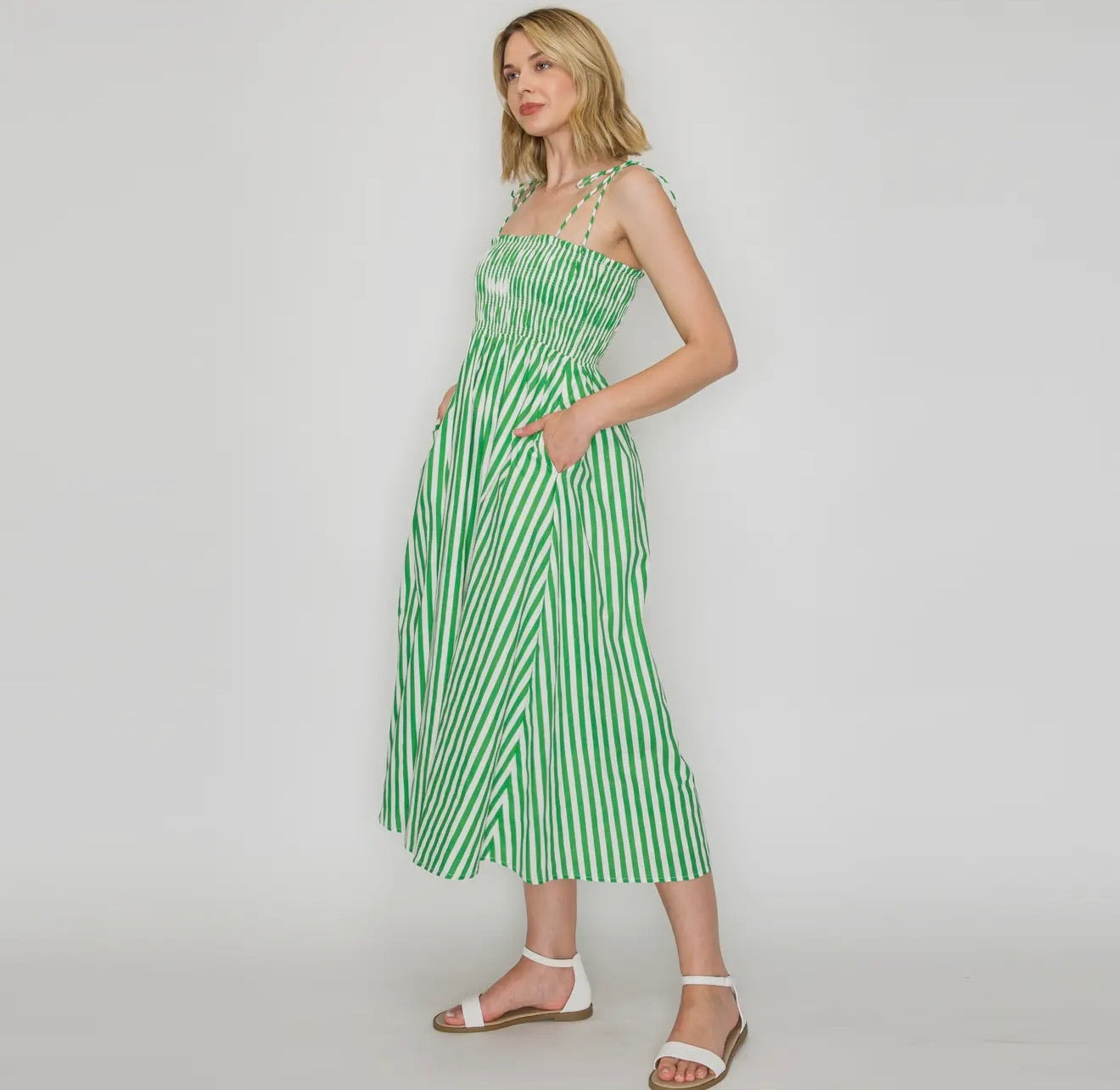 green cut out midi dress Sage Green Cut Out Tie-Front Ribbed Midi Dress