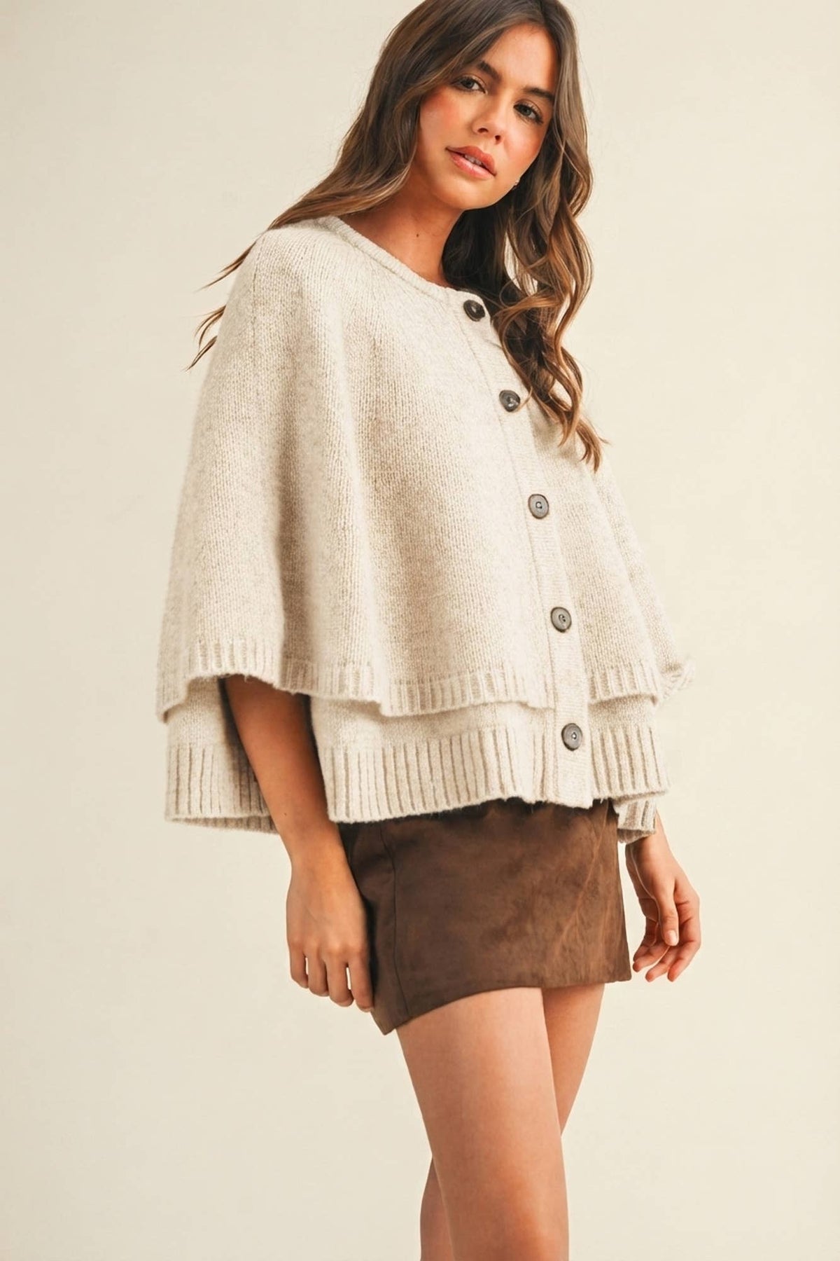 Adriana Cape Sweater
