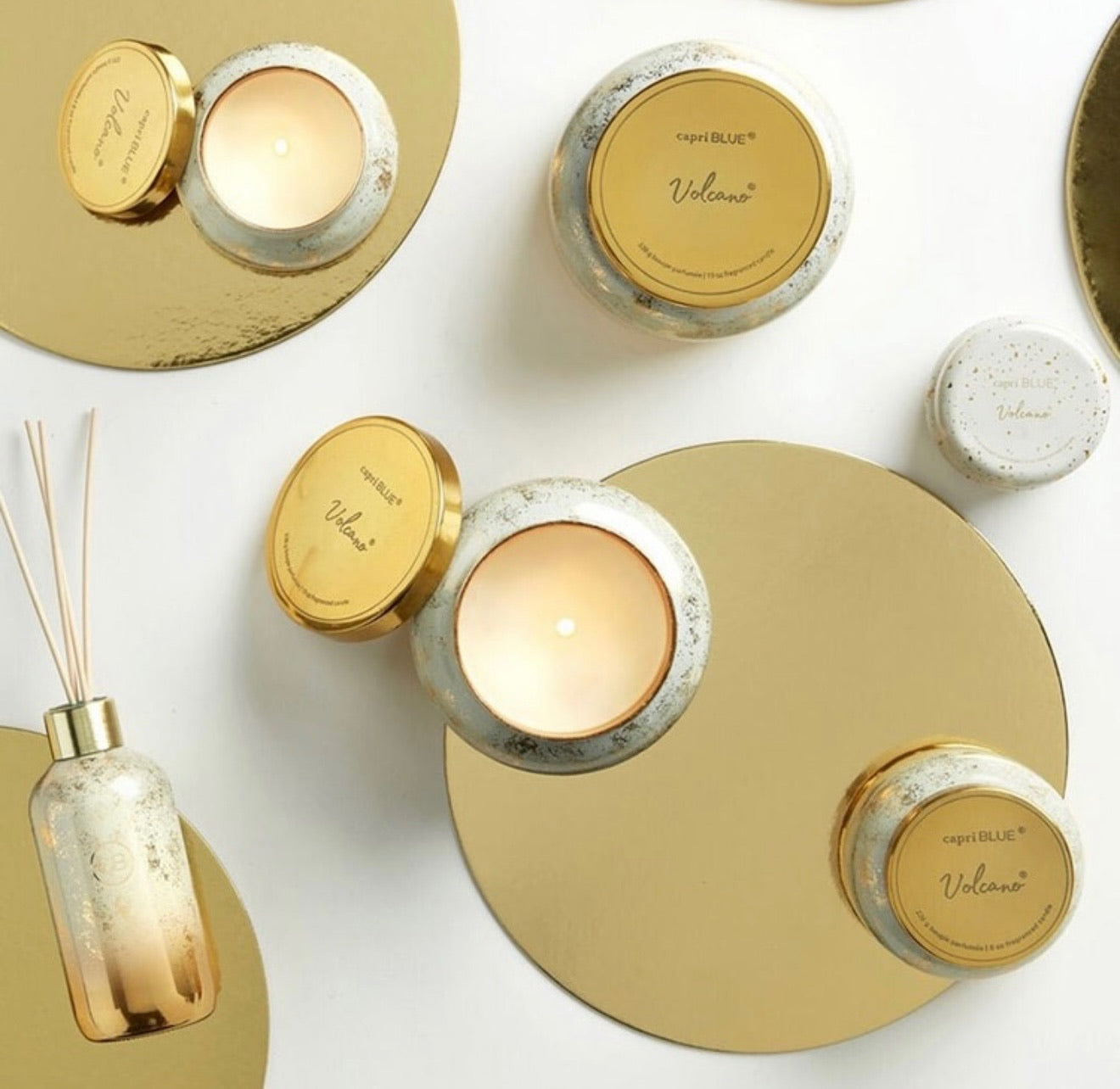 Petite Glimmer Volcano Candle