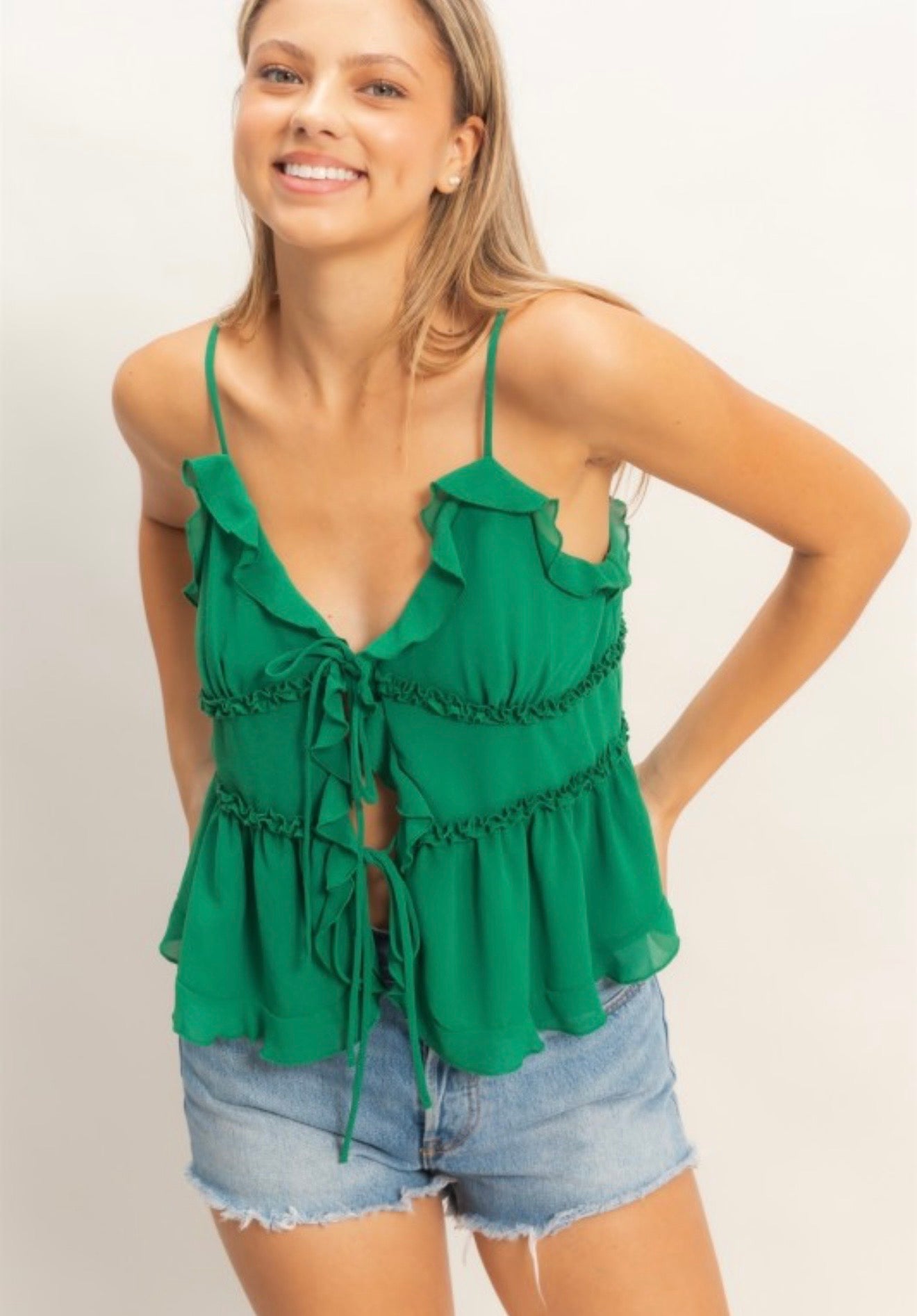 Clover Crush Tie Tank