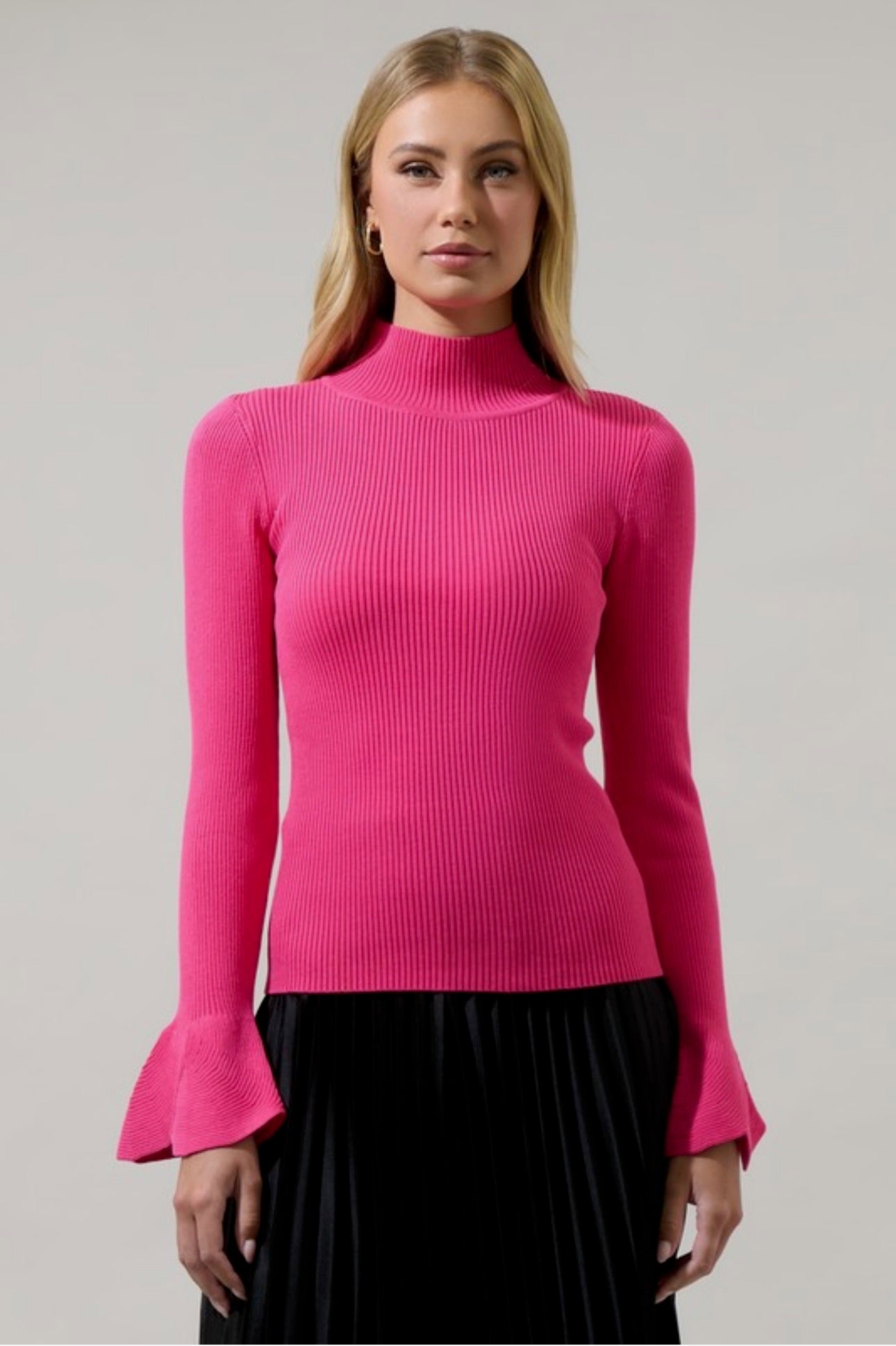 Miranda Mock Neck Sweater
