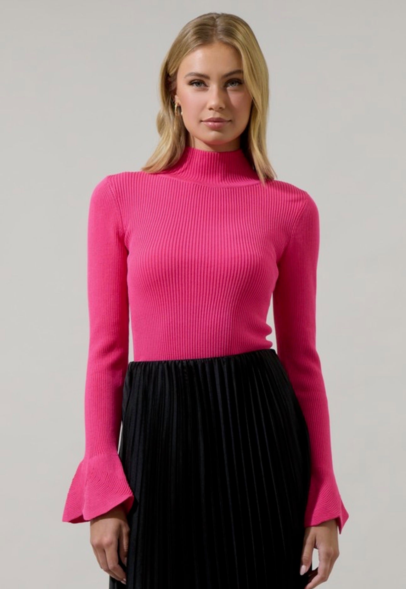 Miranda Mock Neck Sweater
