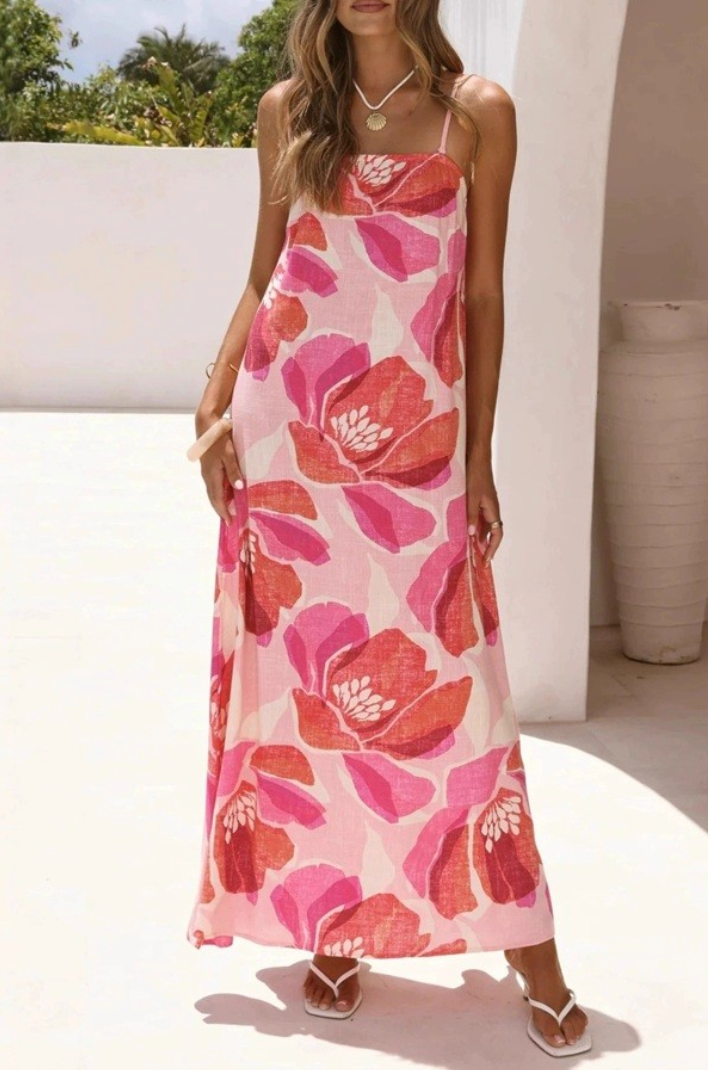 carmela maxi dress Tommy Bahama Women's Carmela Floral Gardens Maxi Dress - Coastline