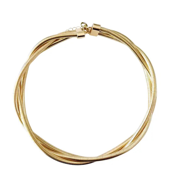 Bettina Gold Choker Necklace.