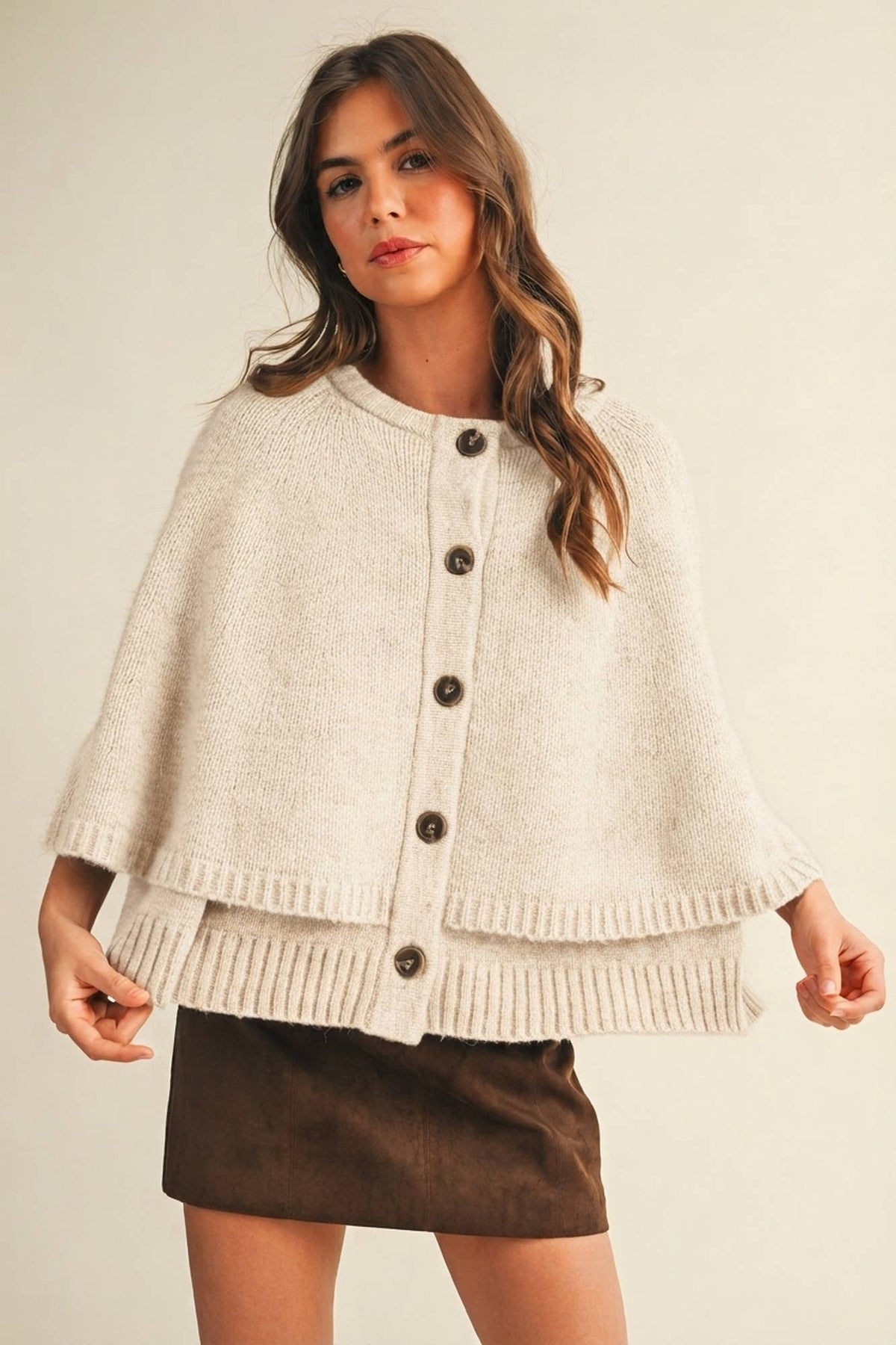 Adriana Cape Sweater