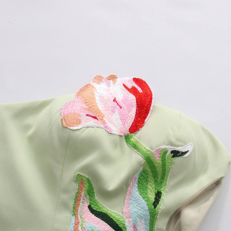Millie Sage Floral Dress