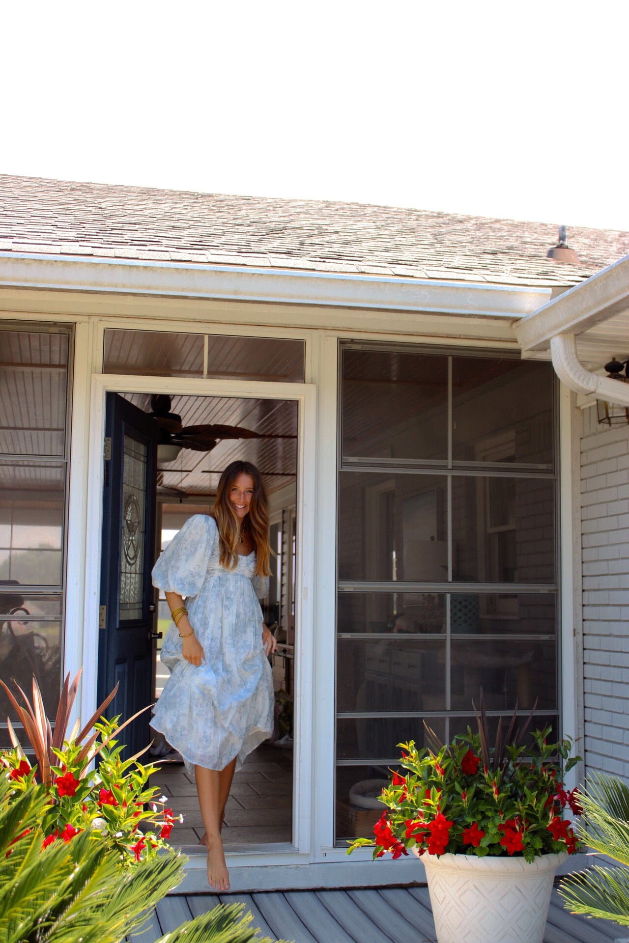 Toile Midi Dress Dresses