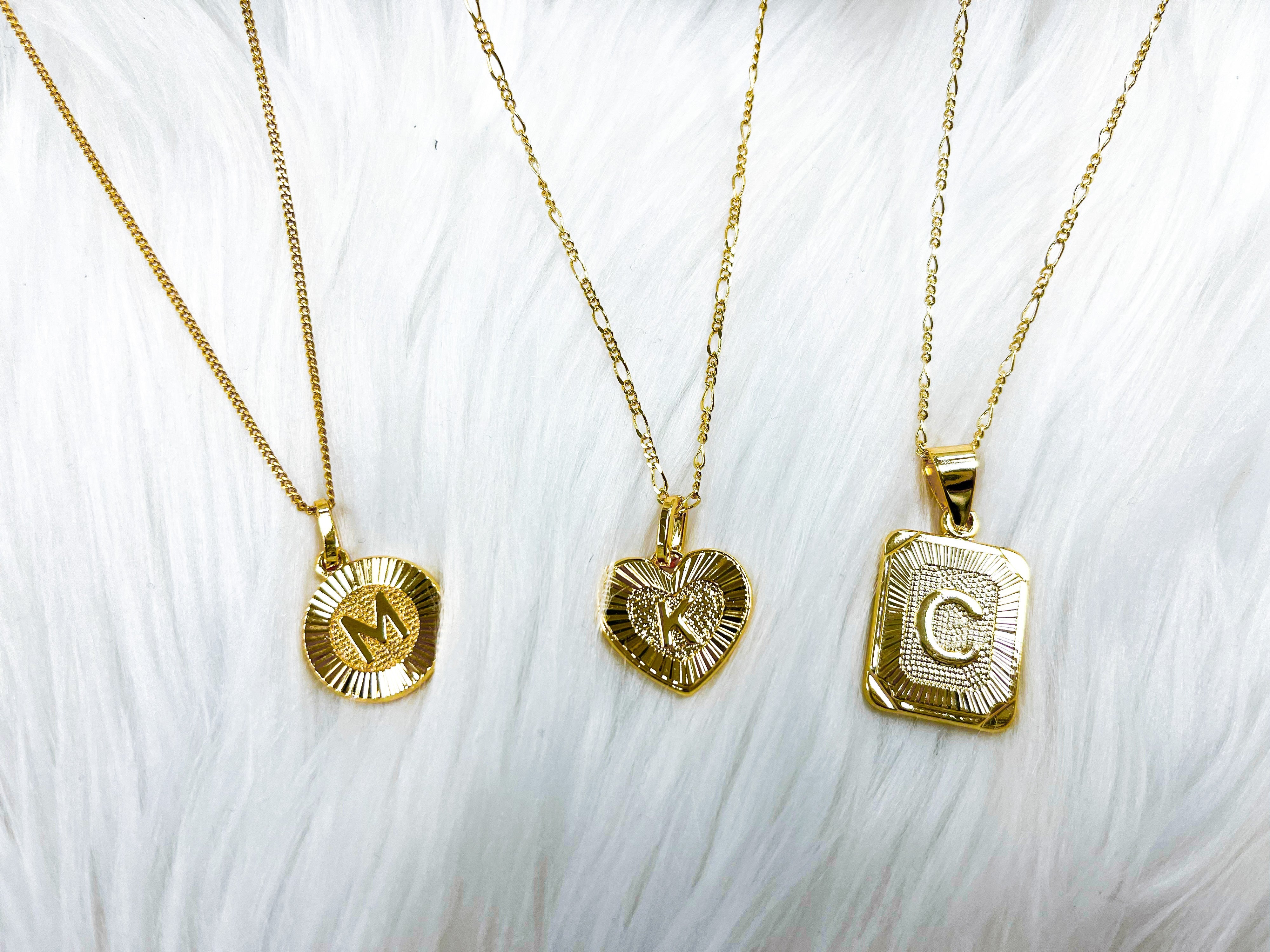 Bracha Heart Initial Necklace Necklaces