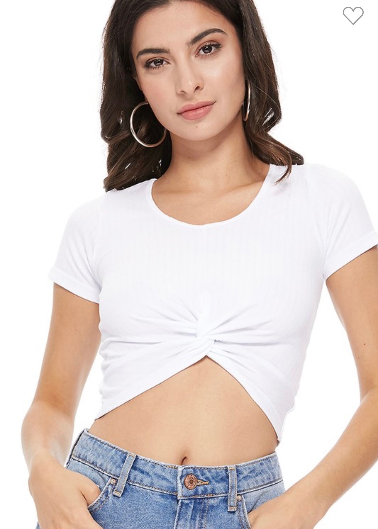 Get Twisted Cropped Tee Top