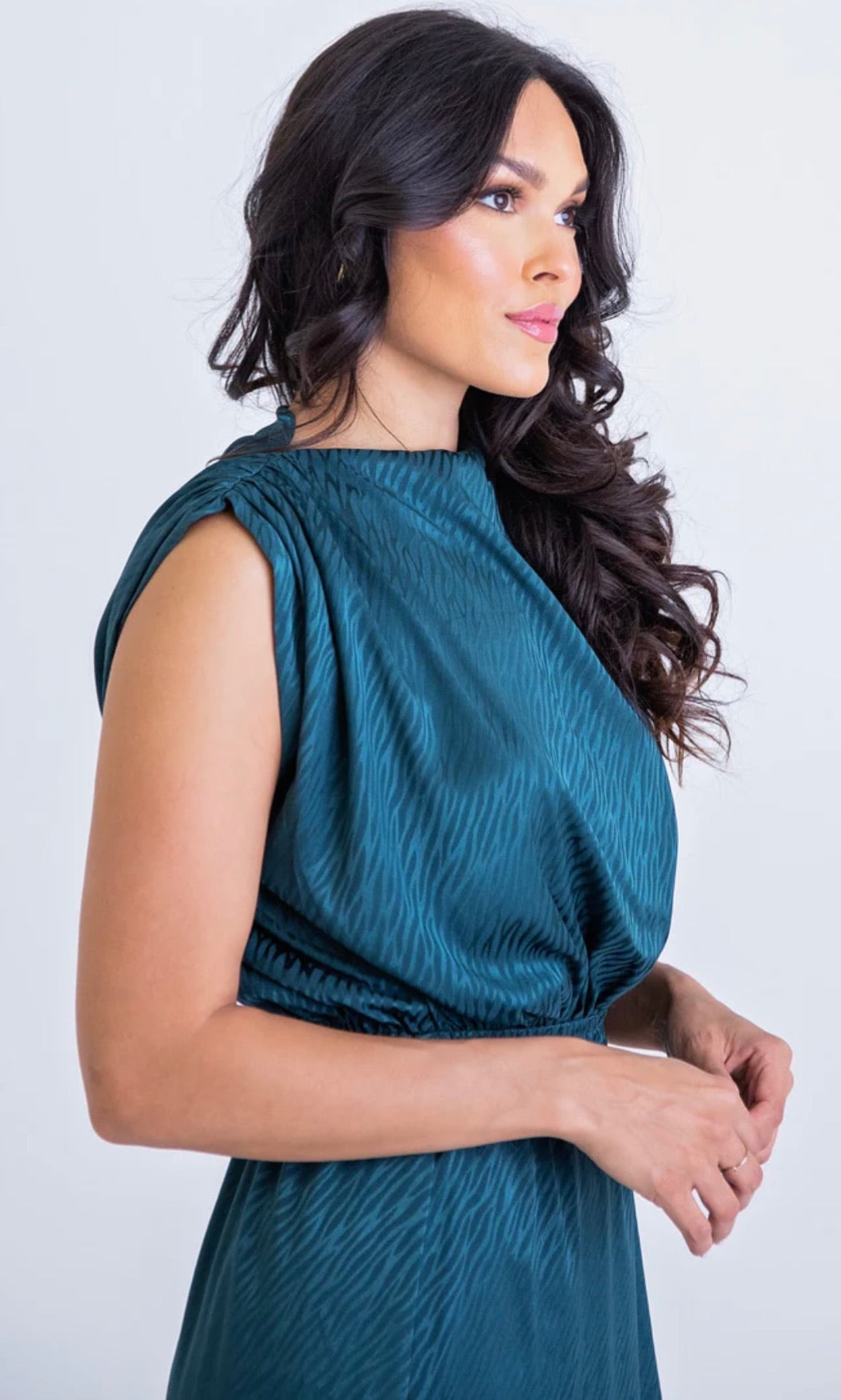 Karlie Satin Forest Dress Dresses