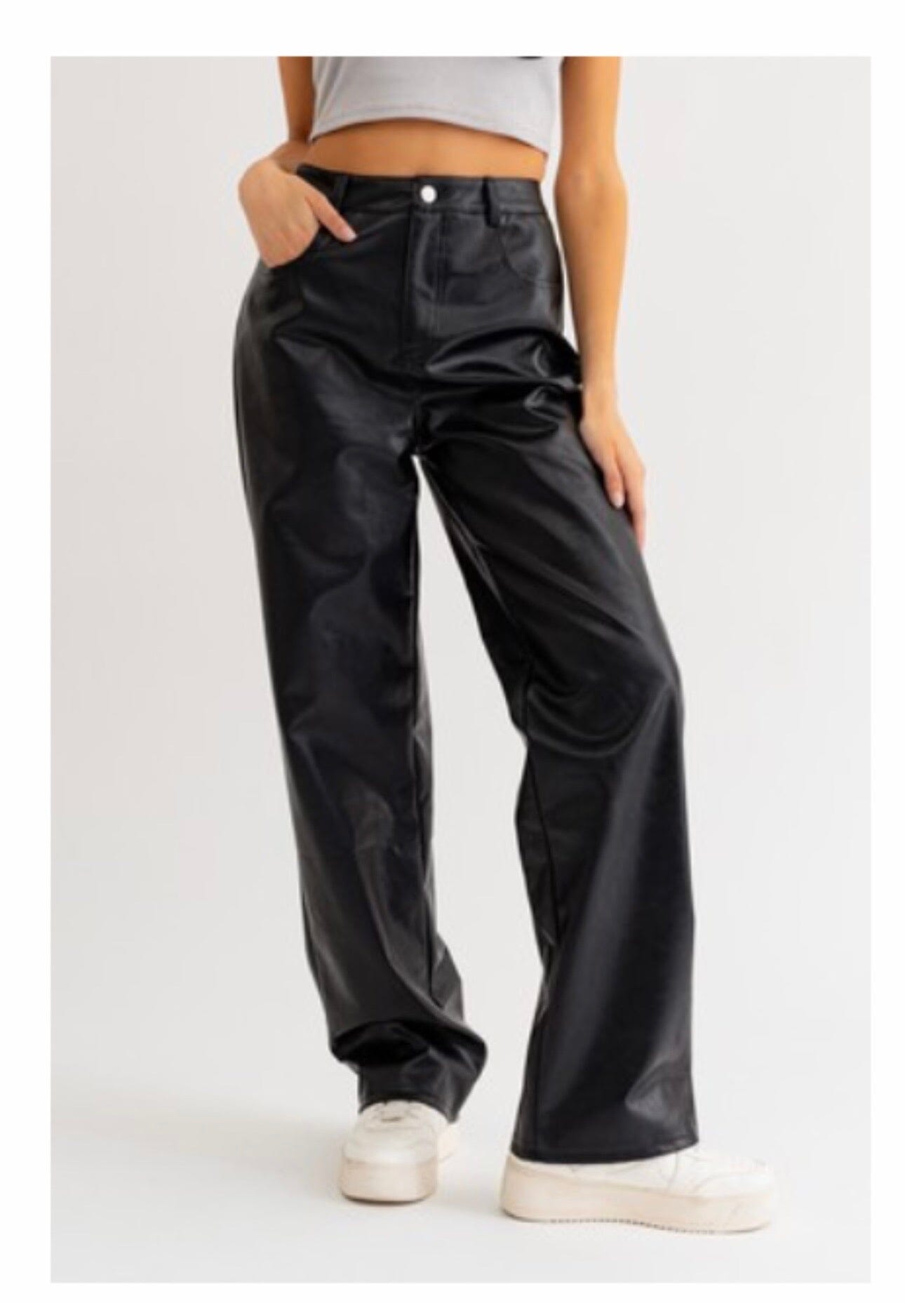 Kelly Leather Pants Bottoms