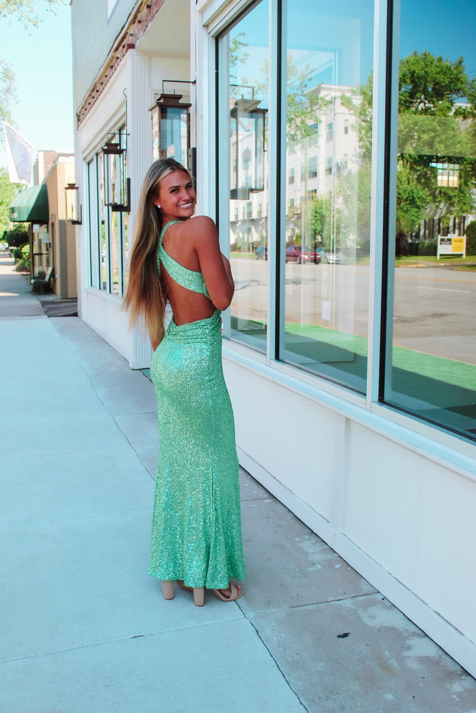 Mint To Be Sequin Dress Dresses