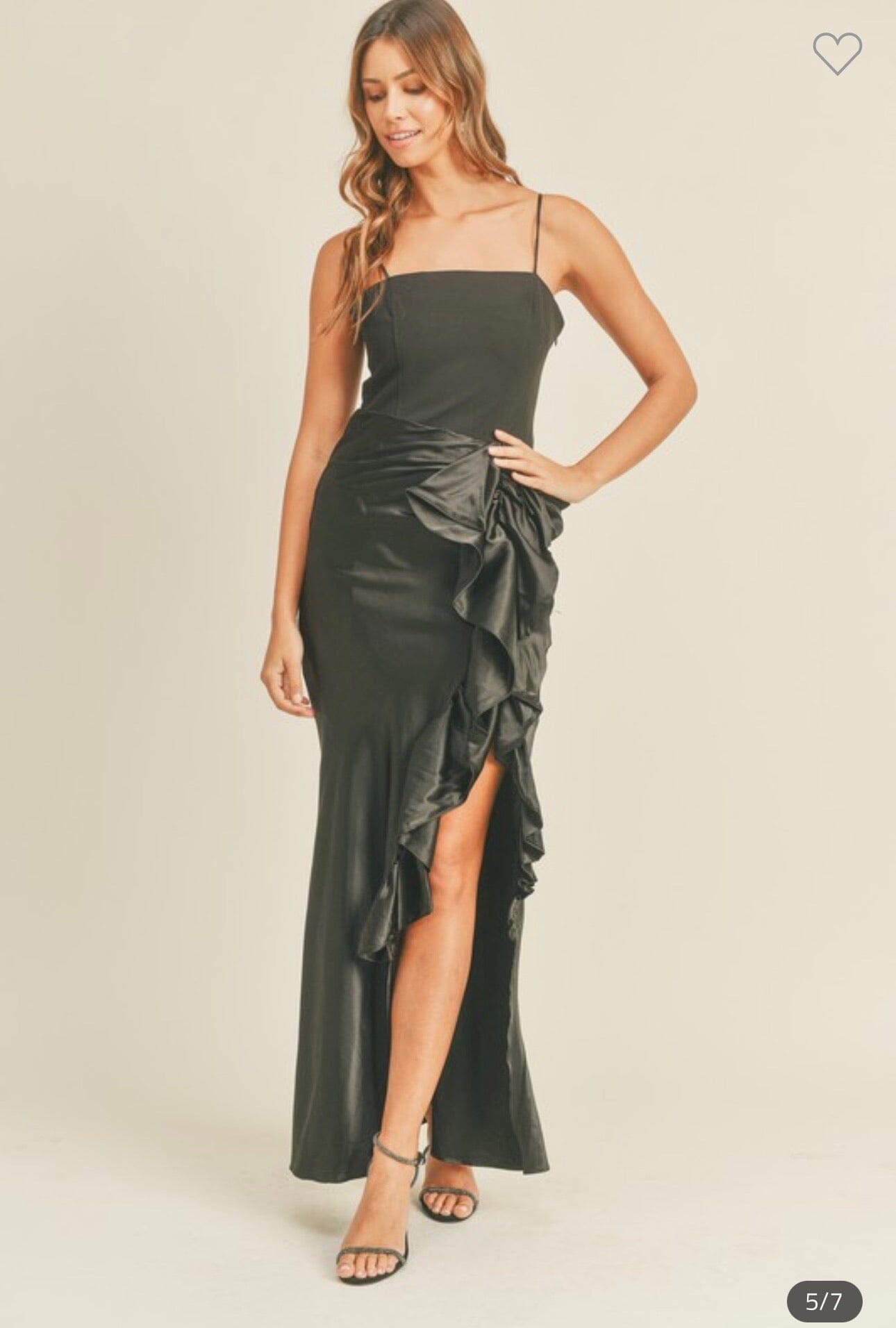 Seeking Sophistication Ruffle Gown Dresses