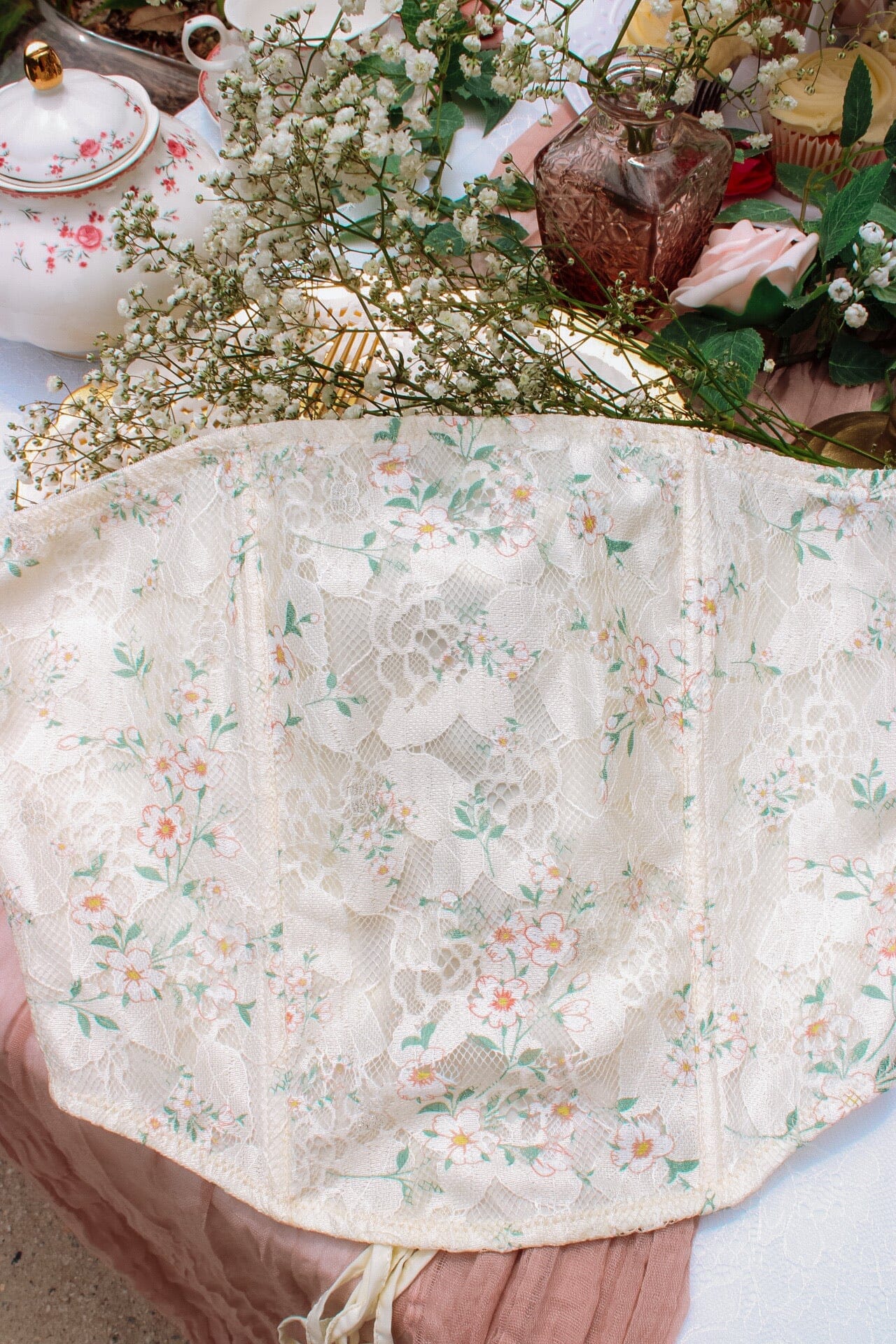 Tea Party Corset Shirts & Tops