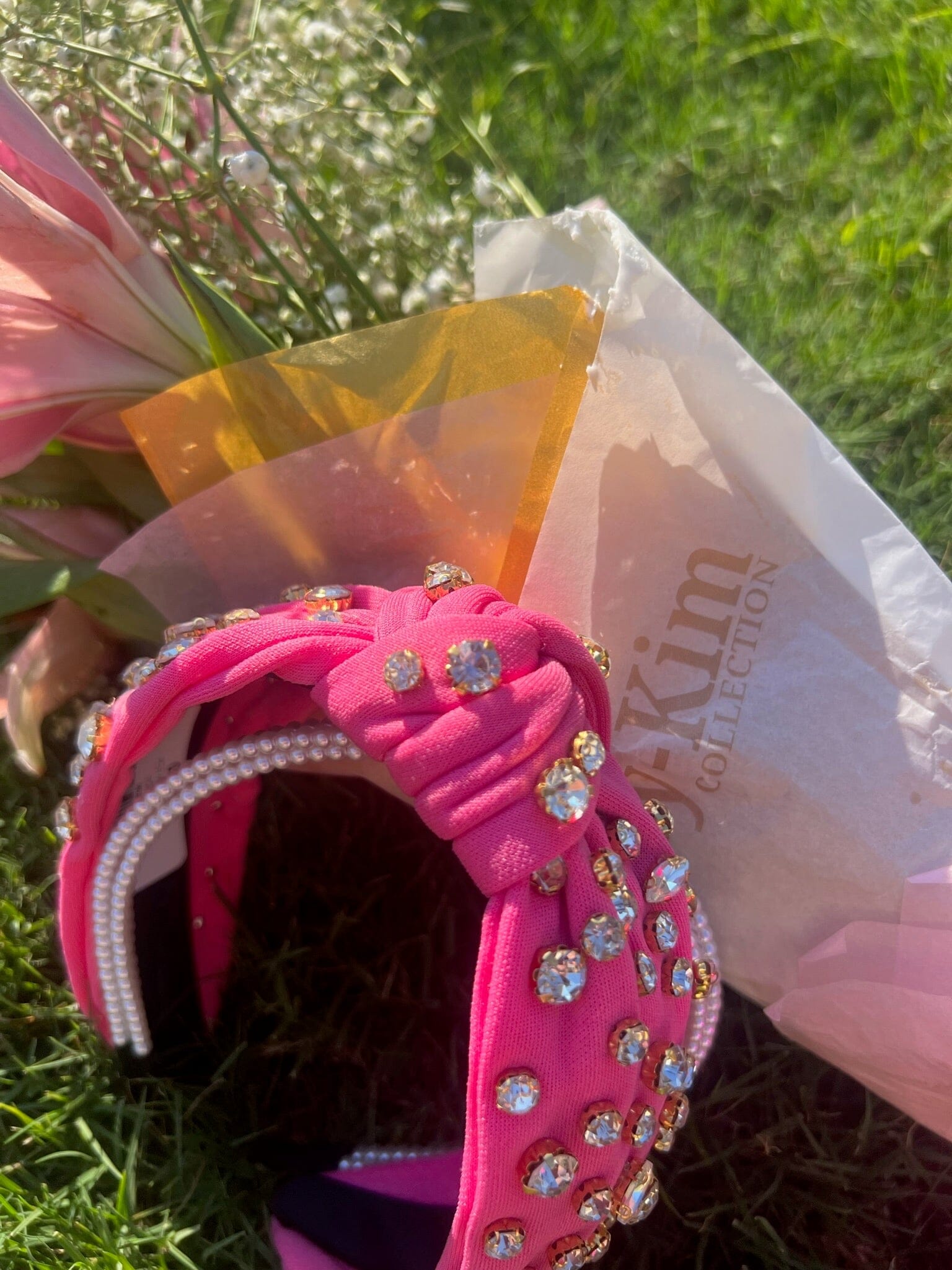 Top Knot Pearl Headband Accessories