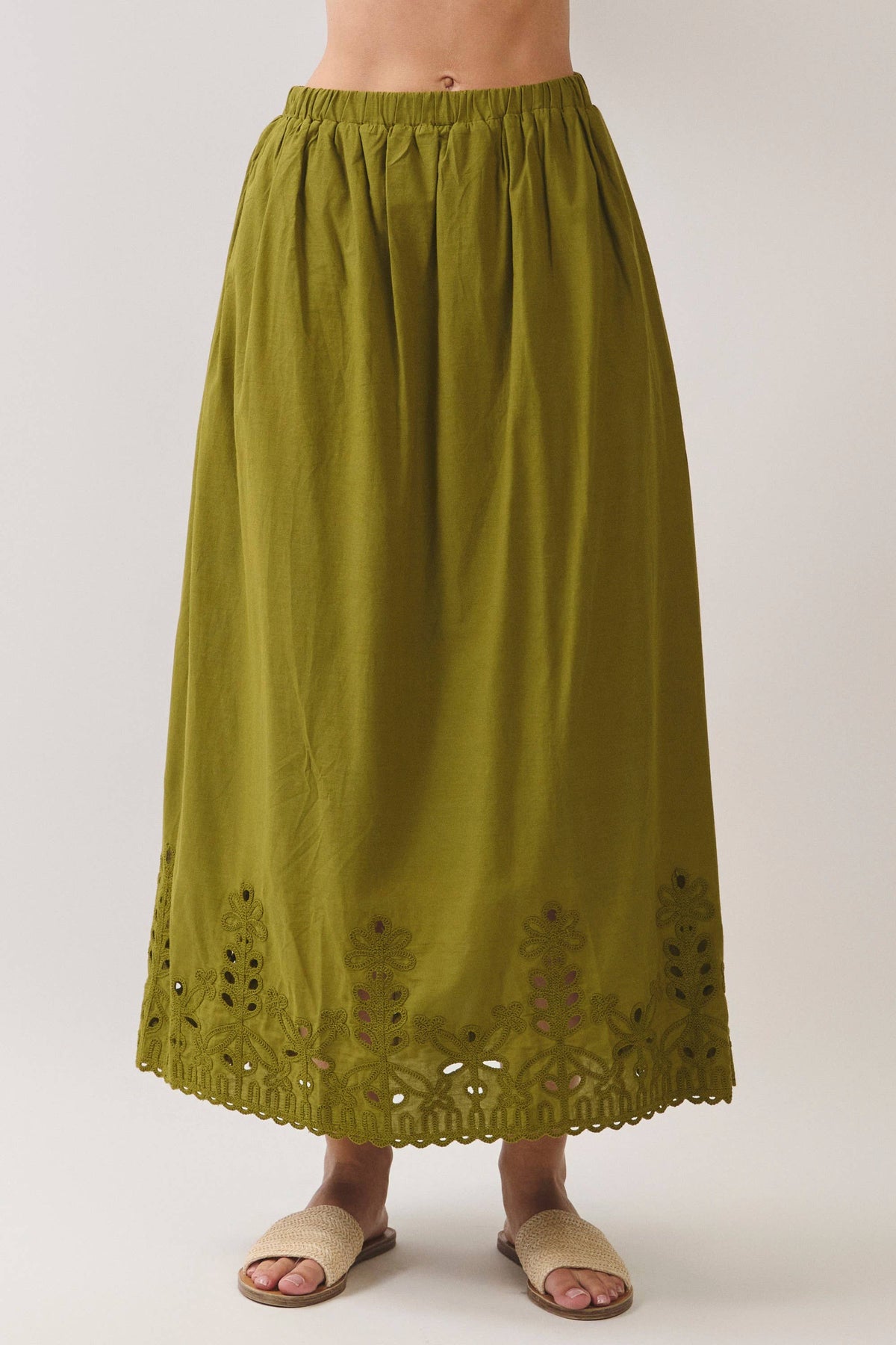 Eve Eyelet Maxi Skirt