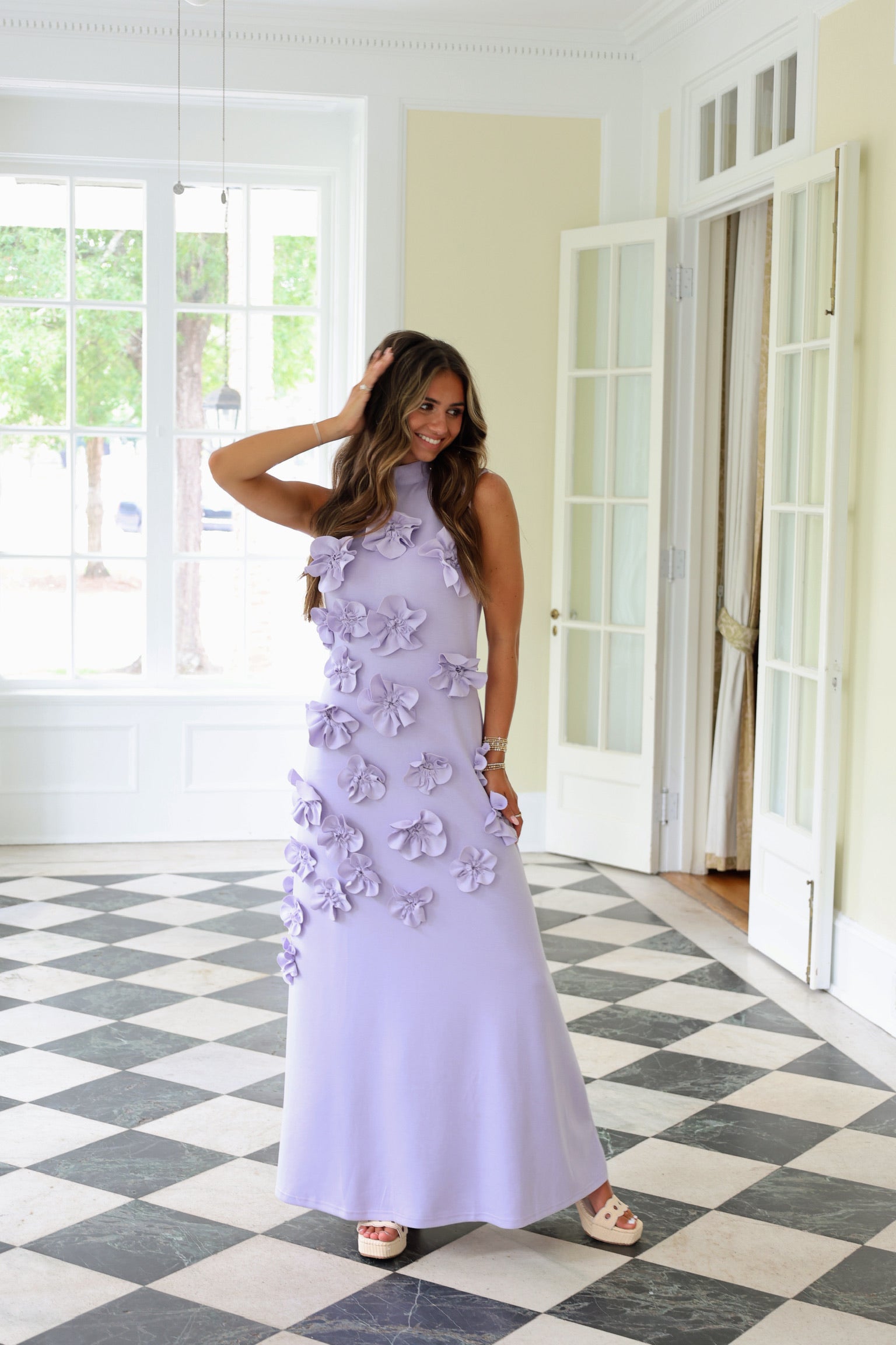Cassia Floral Midi Dress