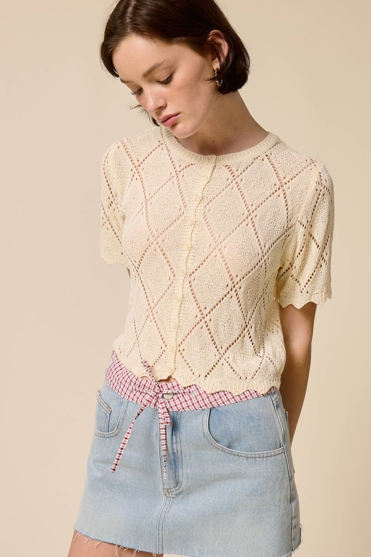 Tracy Short Sleeve Sweater