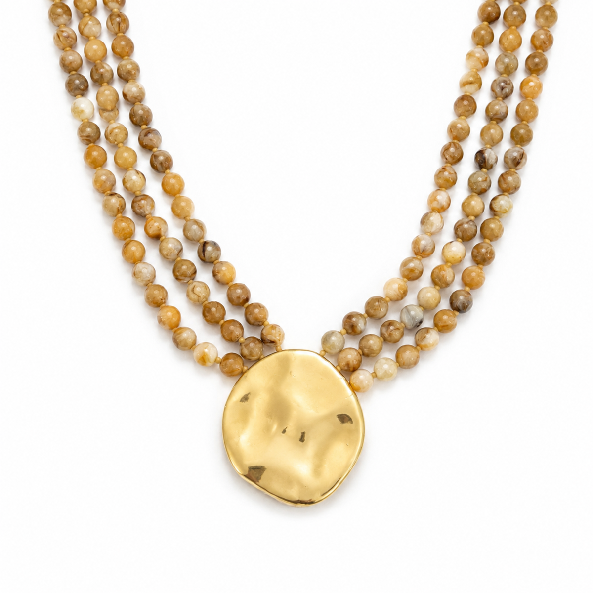 Draping Statement Beaded Necklace