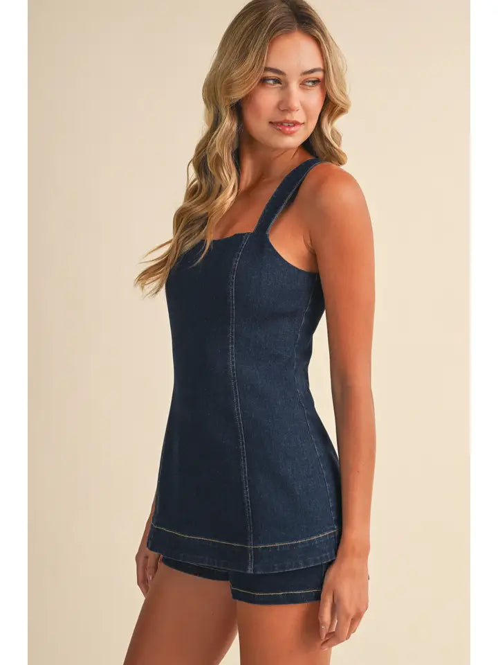 Billie Denim Romper