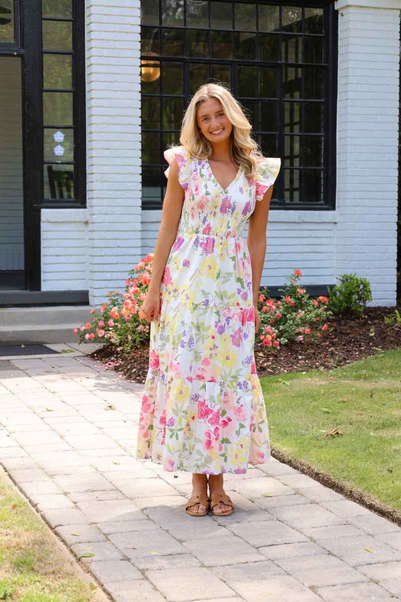 Leonie Floral Midi Dress