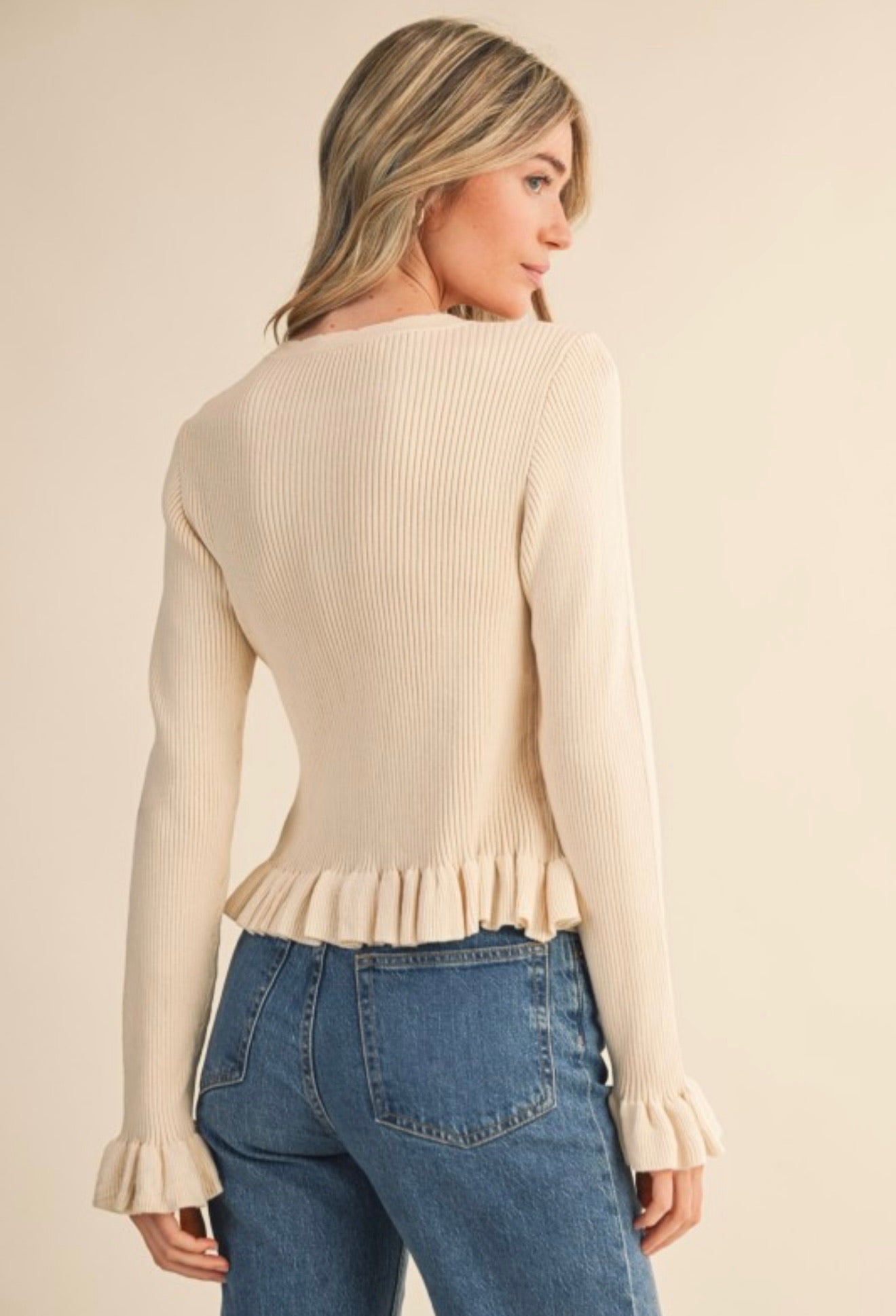 Carrie Ruffle Cardigan