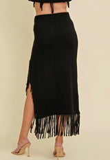 Francis Fringe Midi Skirt