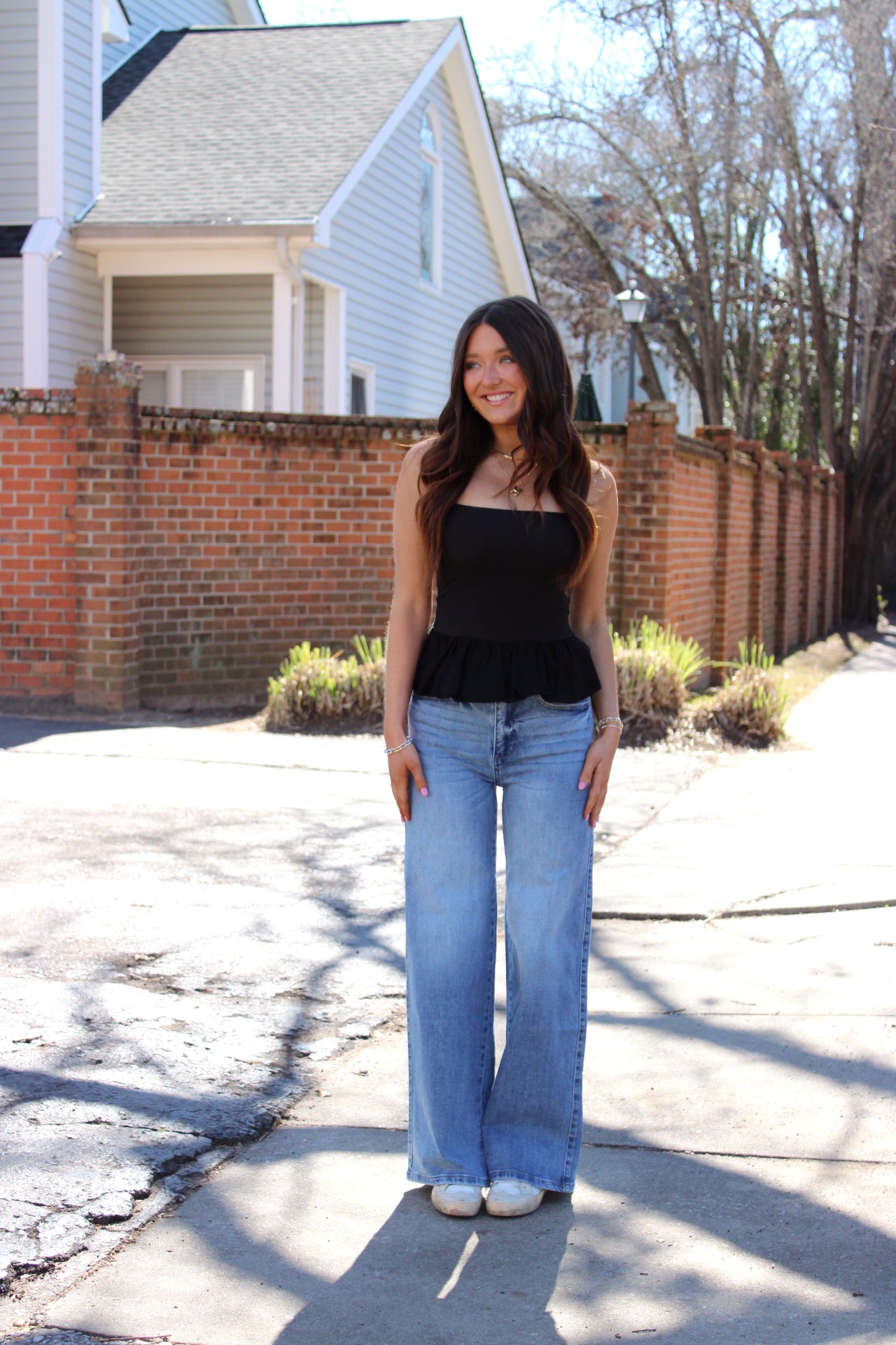 Emma Bubble Hem Tank Top
