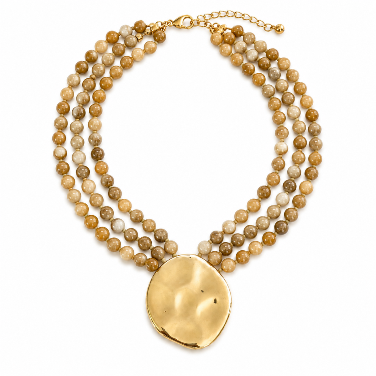 Draping Statement Beaded Necklace