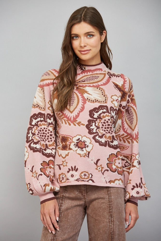 Norin Floral Sweaterr