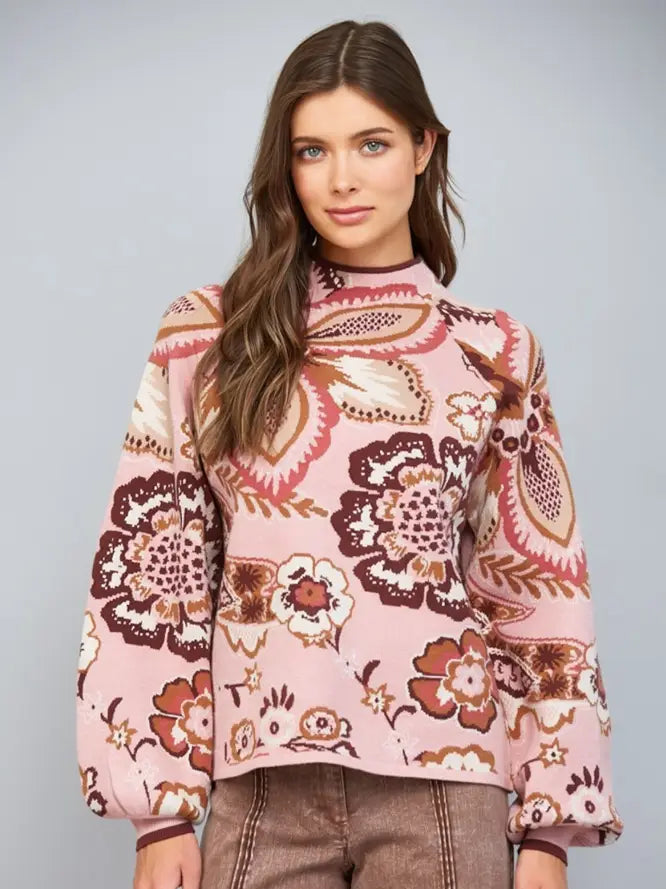 Norin Floral Sweaterr