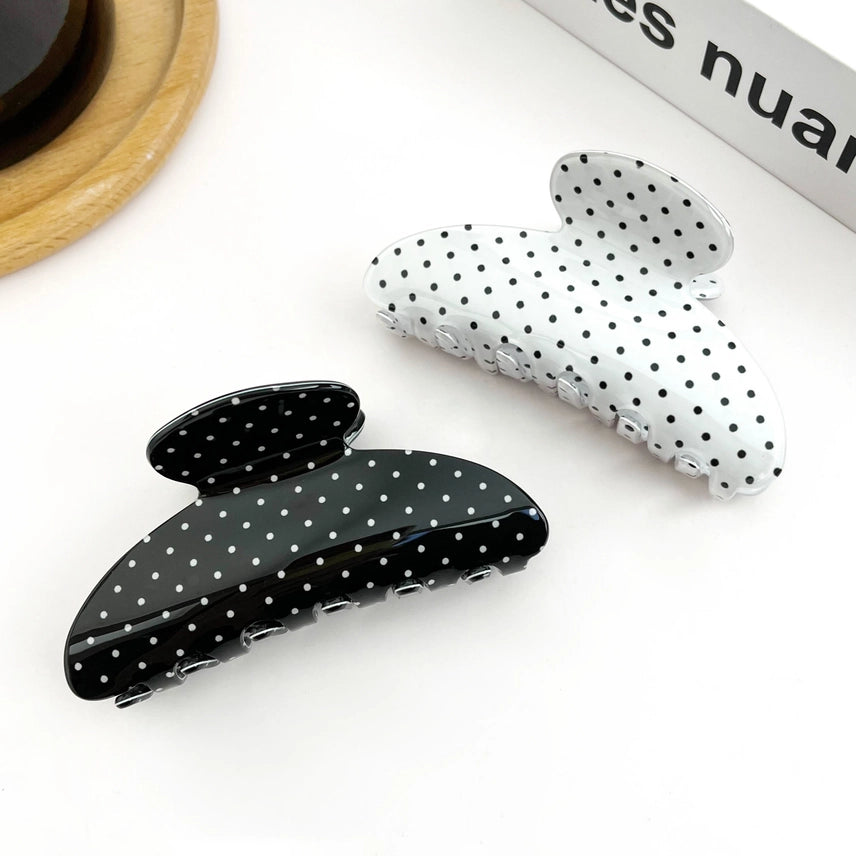 Polka Dot Claw Clip