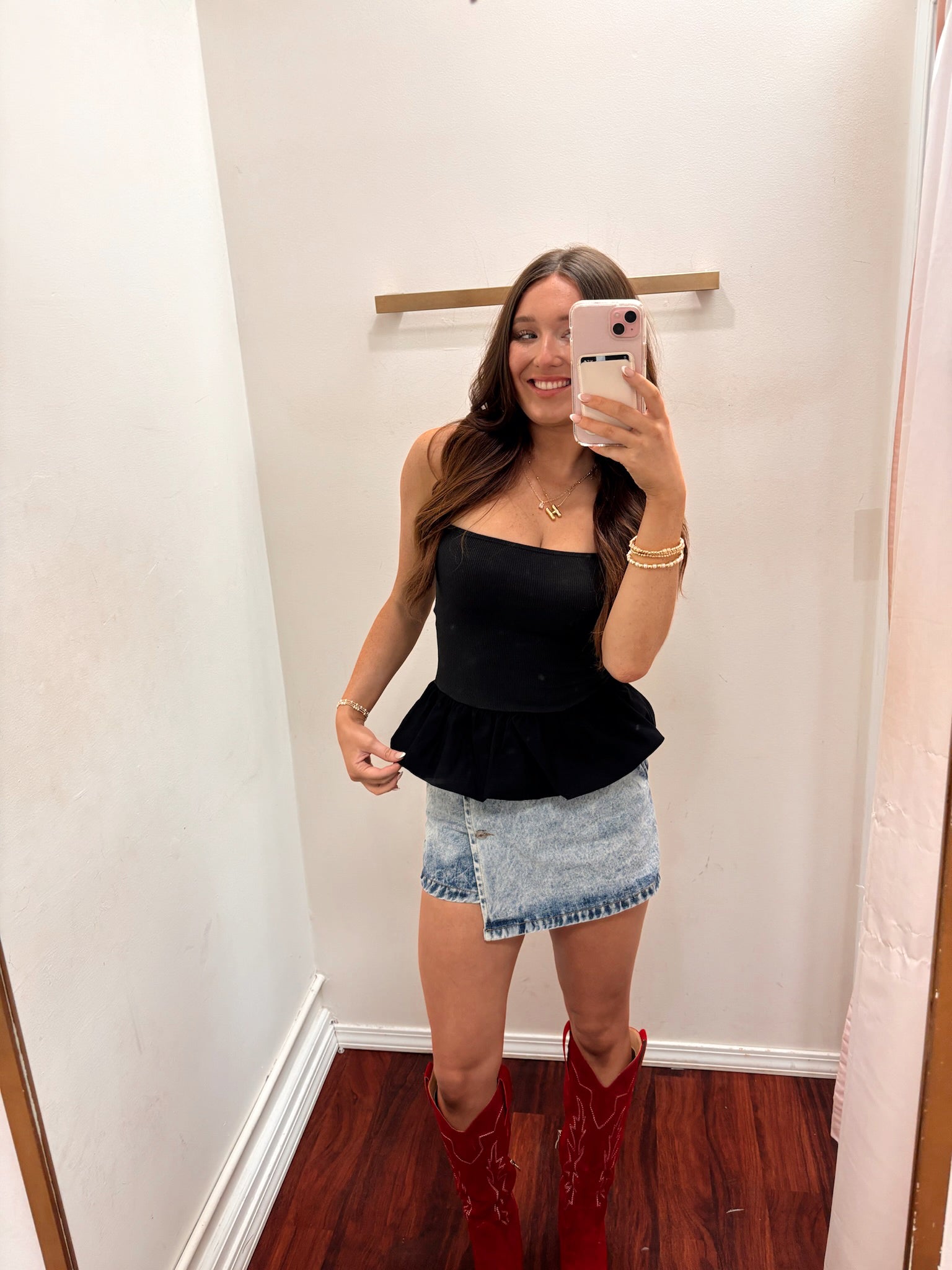 Emma Bubble Hem Tank Top