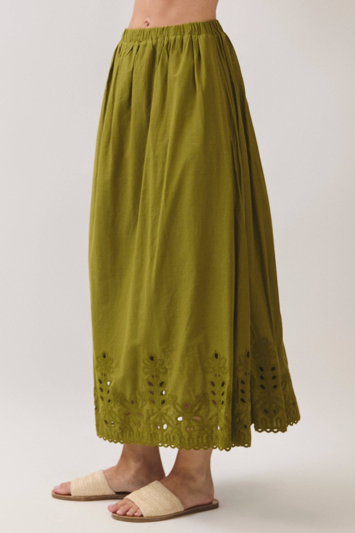 Eve Eyelet Maxi Skirt