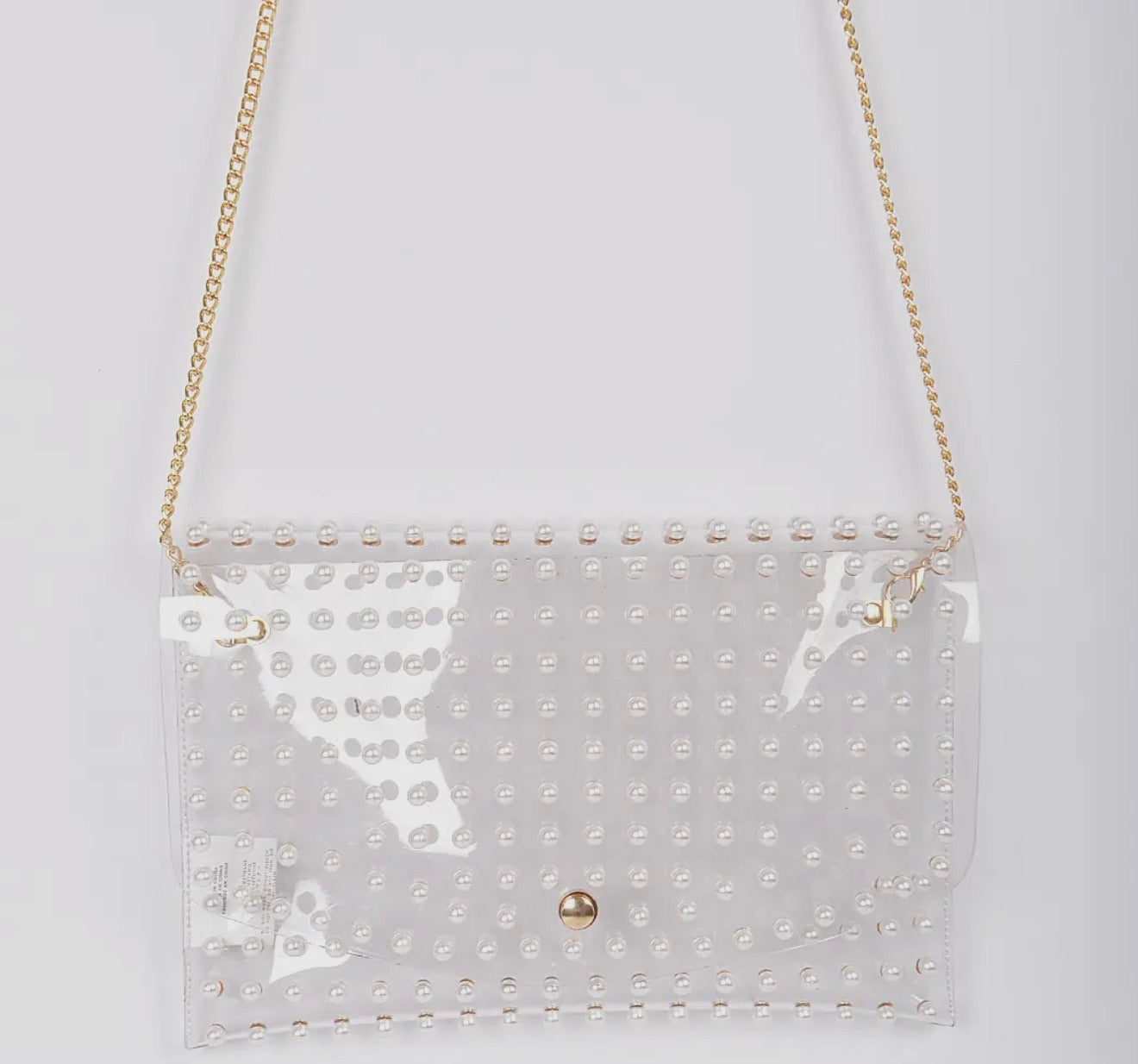Clear Pearl Clutch