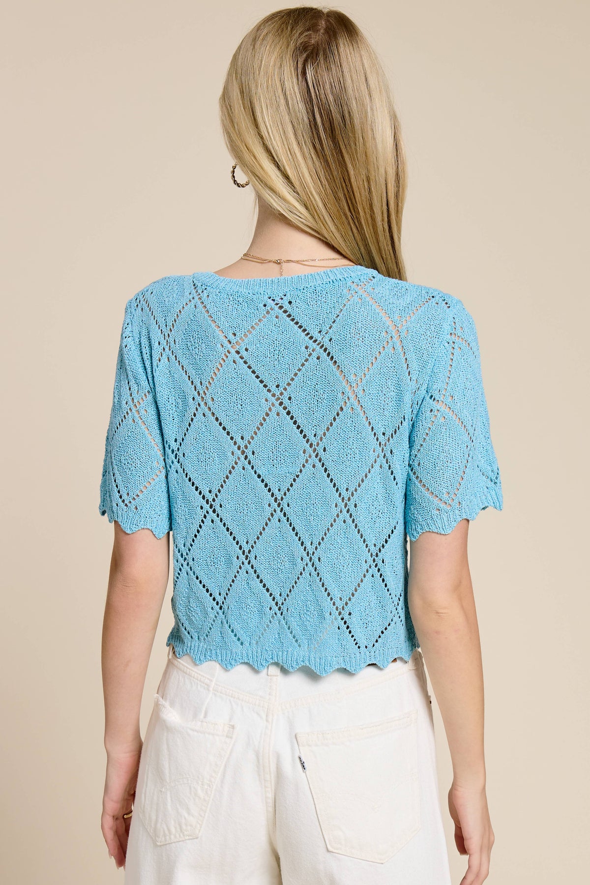 Tracy Short Sleeve Sweater