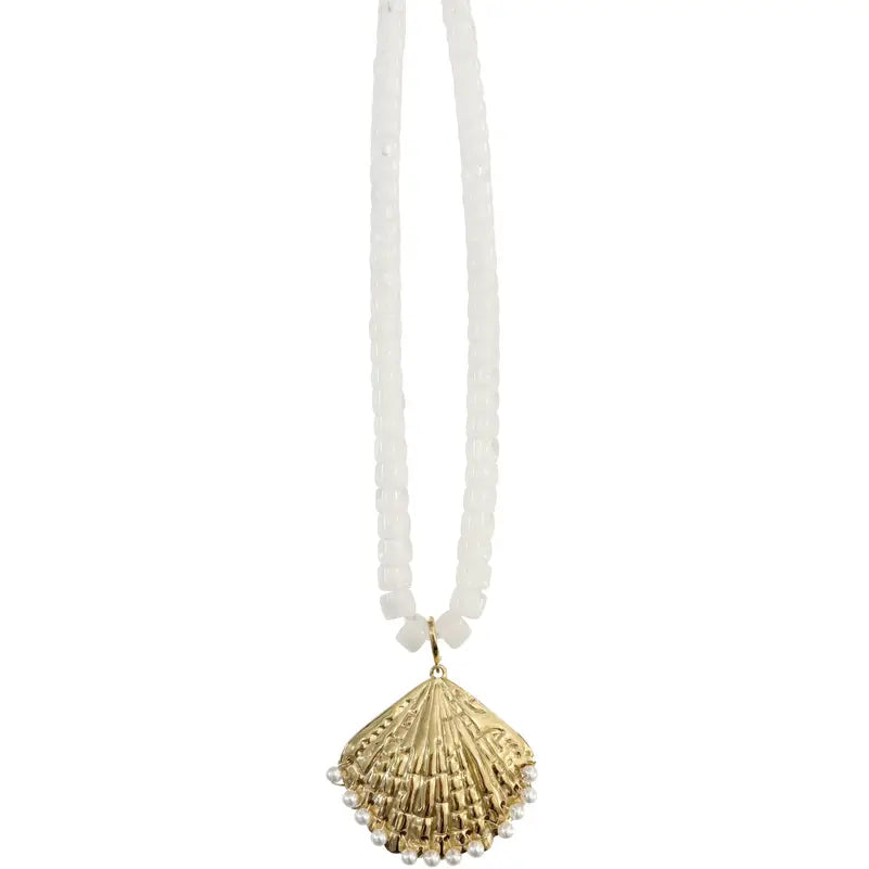Camila Beaded Shell Necklace