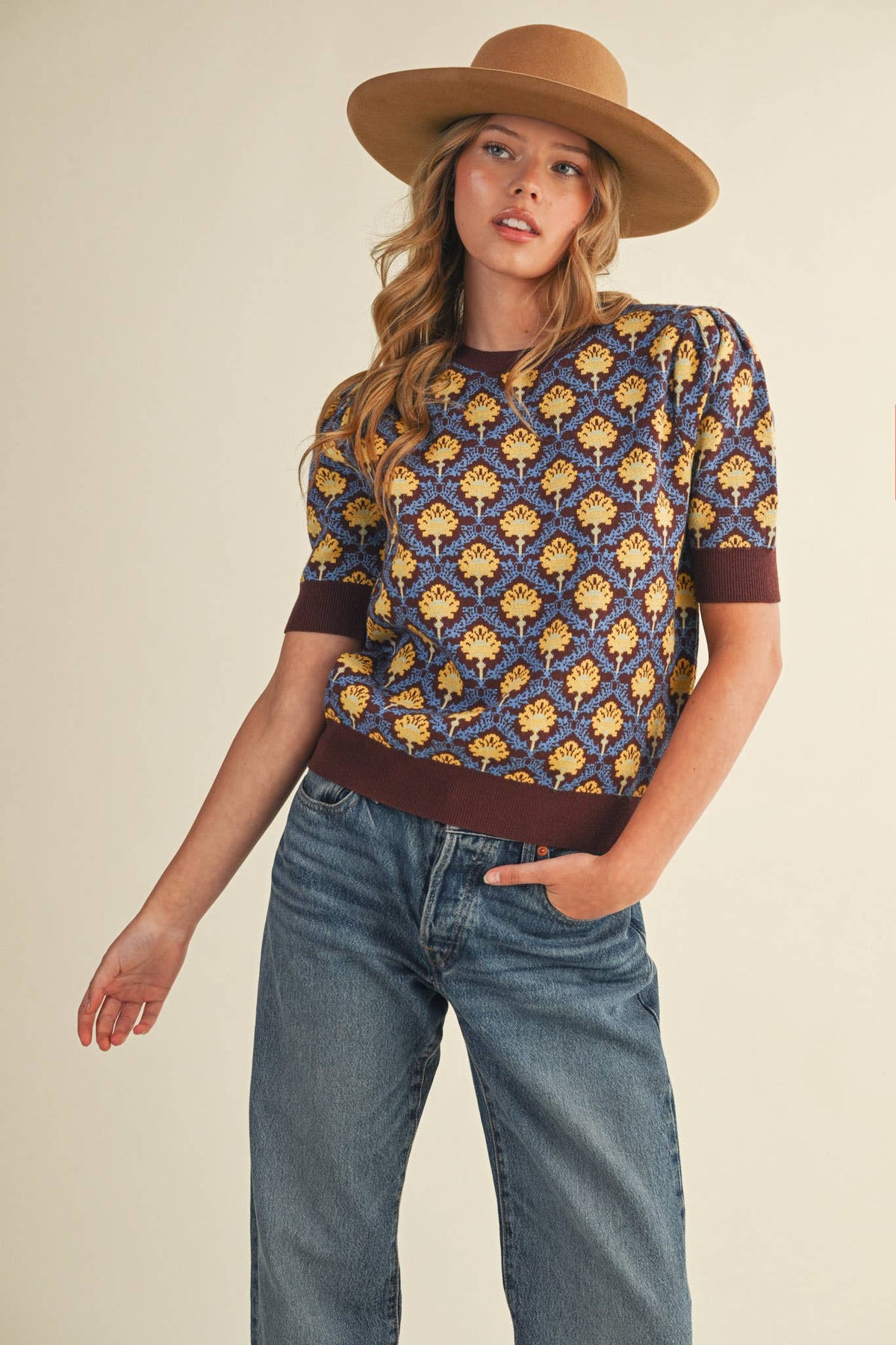 Meredith Short Sleeve Sweater