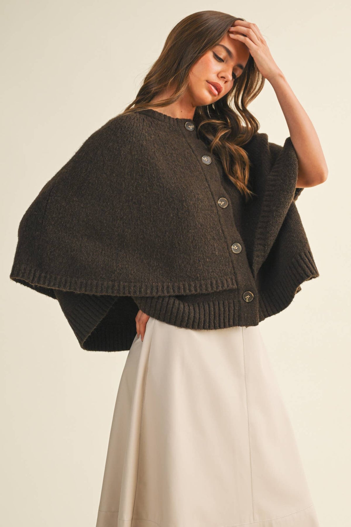 Adriana Cape Sweater