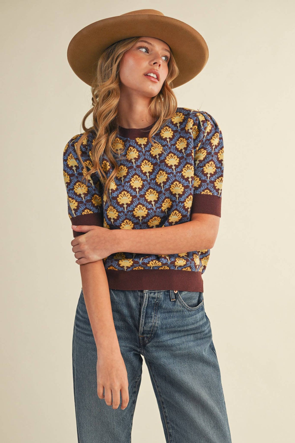 Meredith Short Sleeve Sweater
