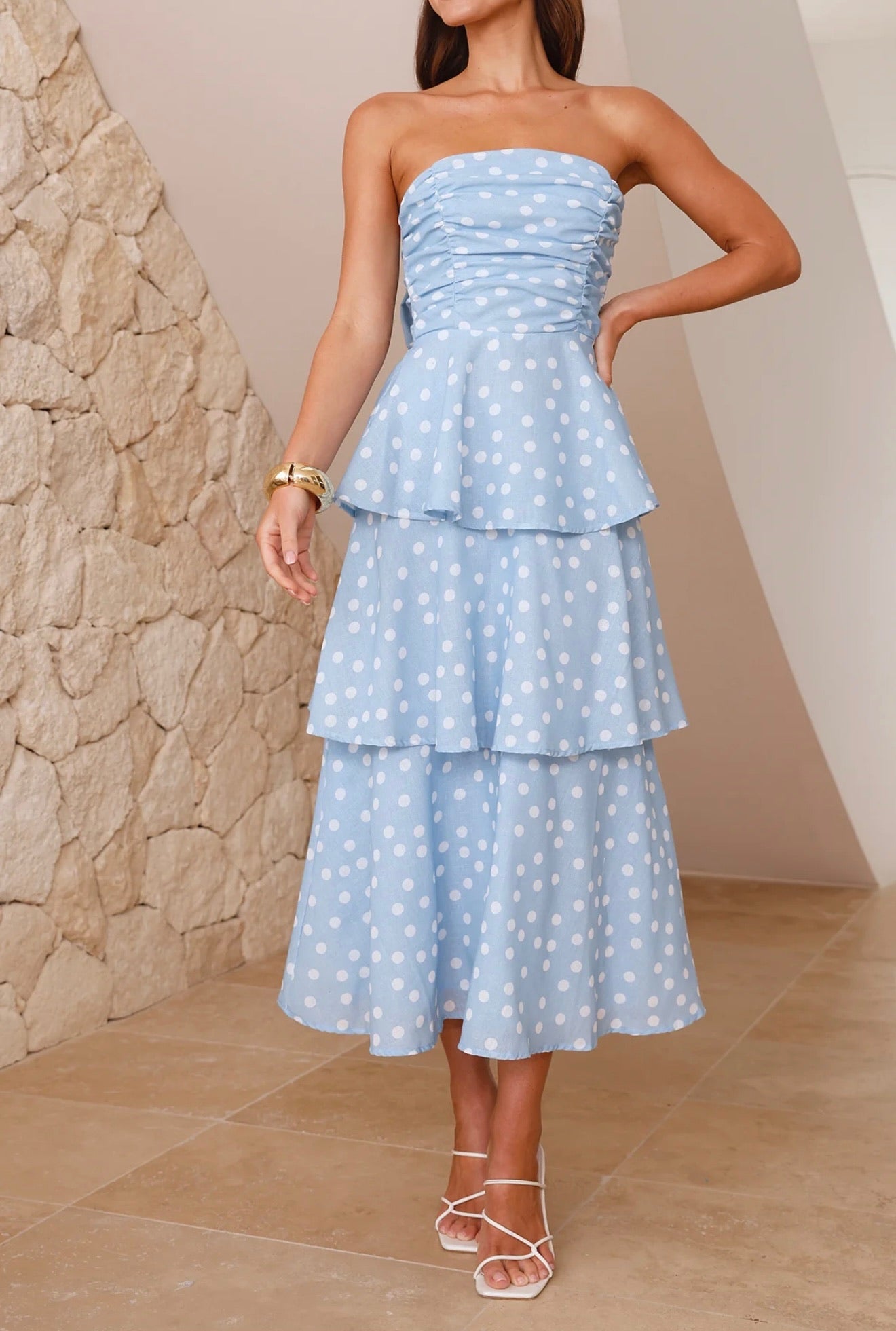 Darlene Dottie Tiered Maxi Dress