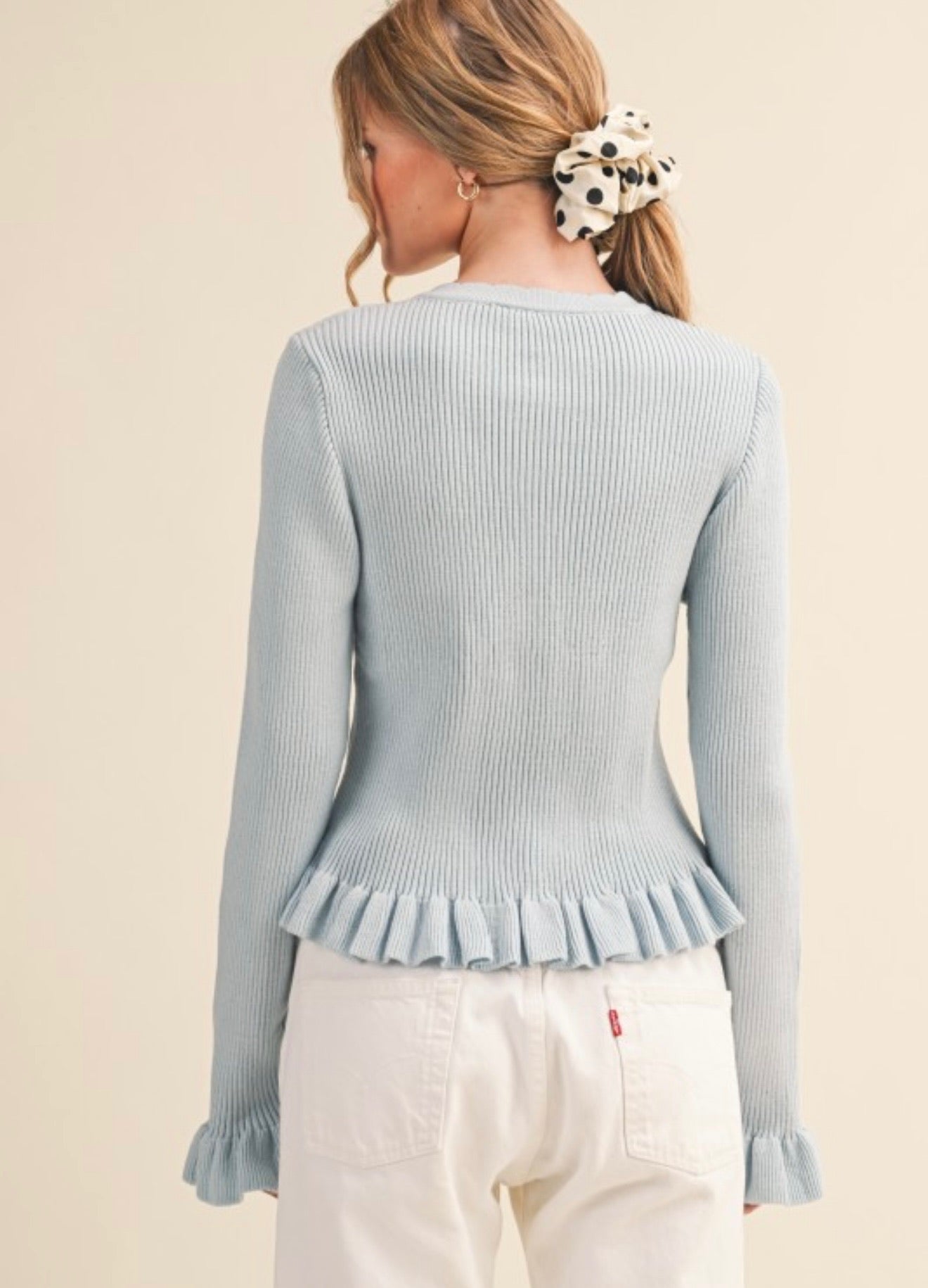 Carrie Ruffle Cardigan